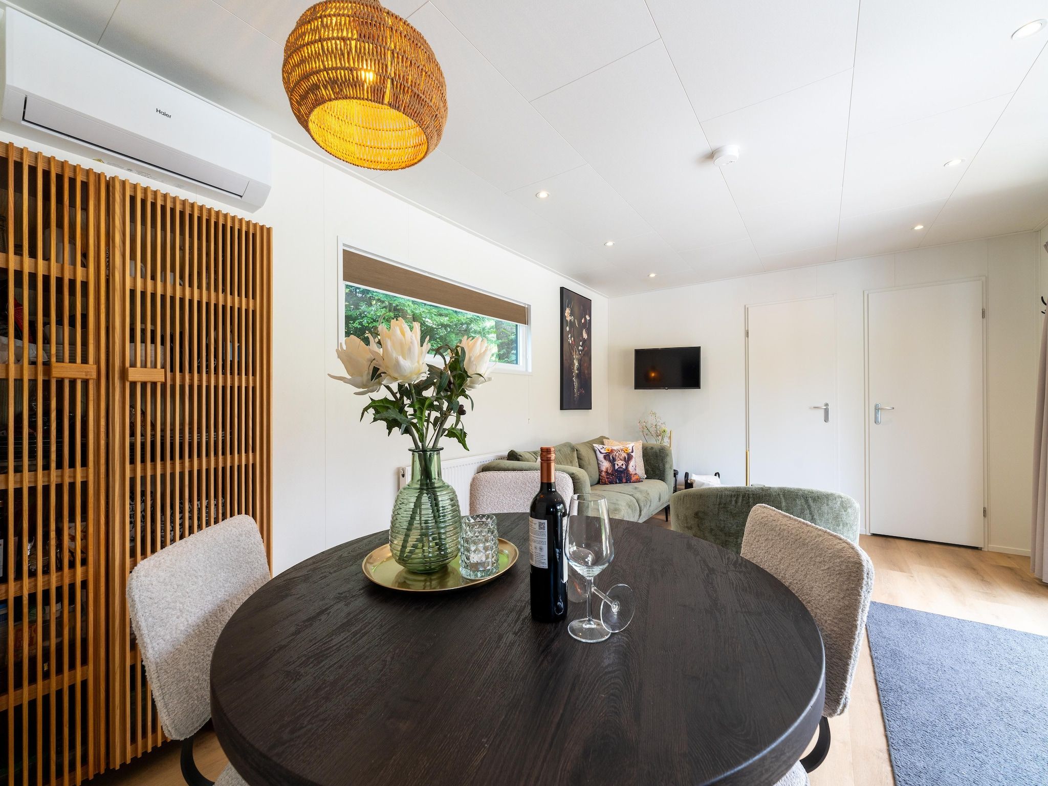 De eetkamer van Lodge David in Hattemerbroek