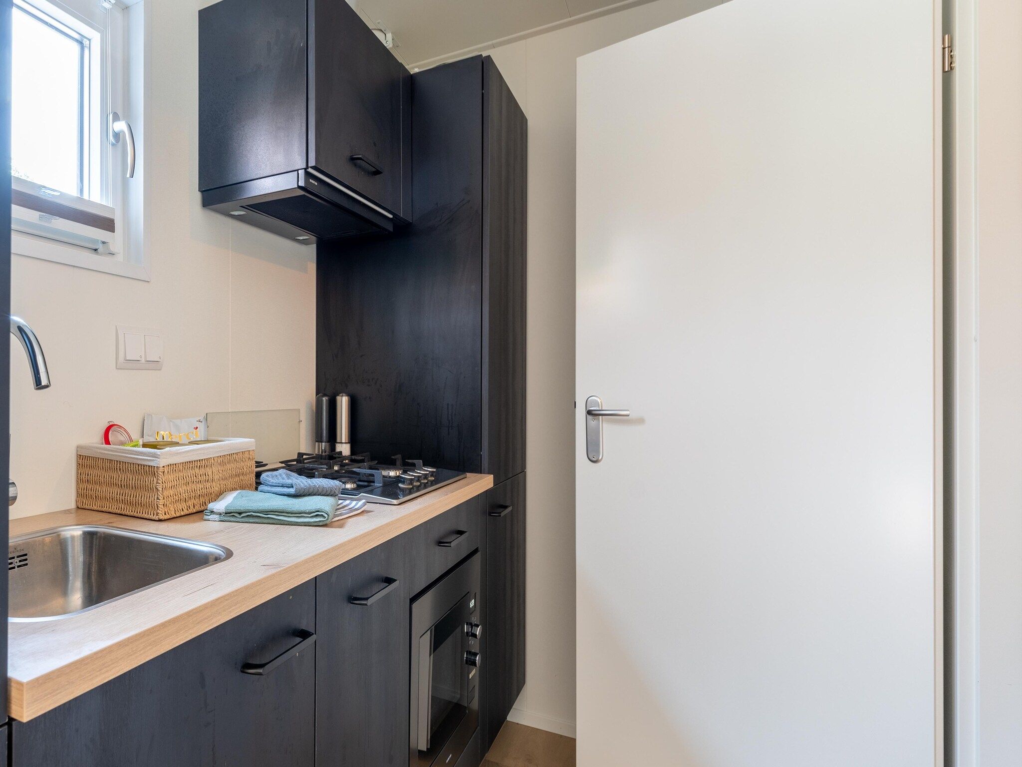 De keuken van Lodge David in Hattemerbroek