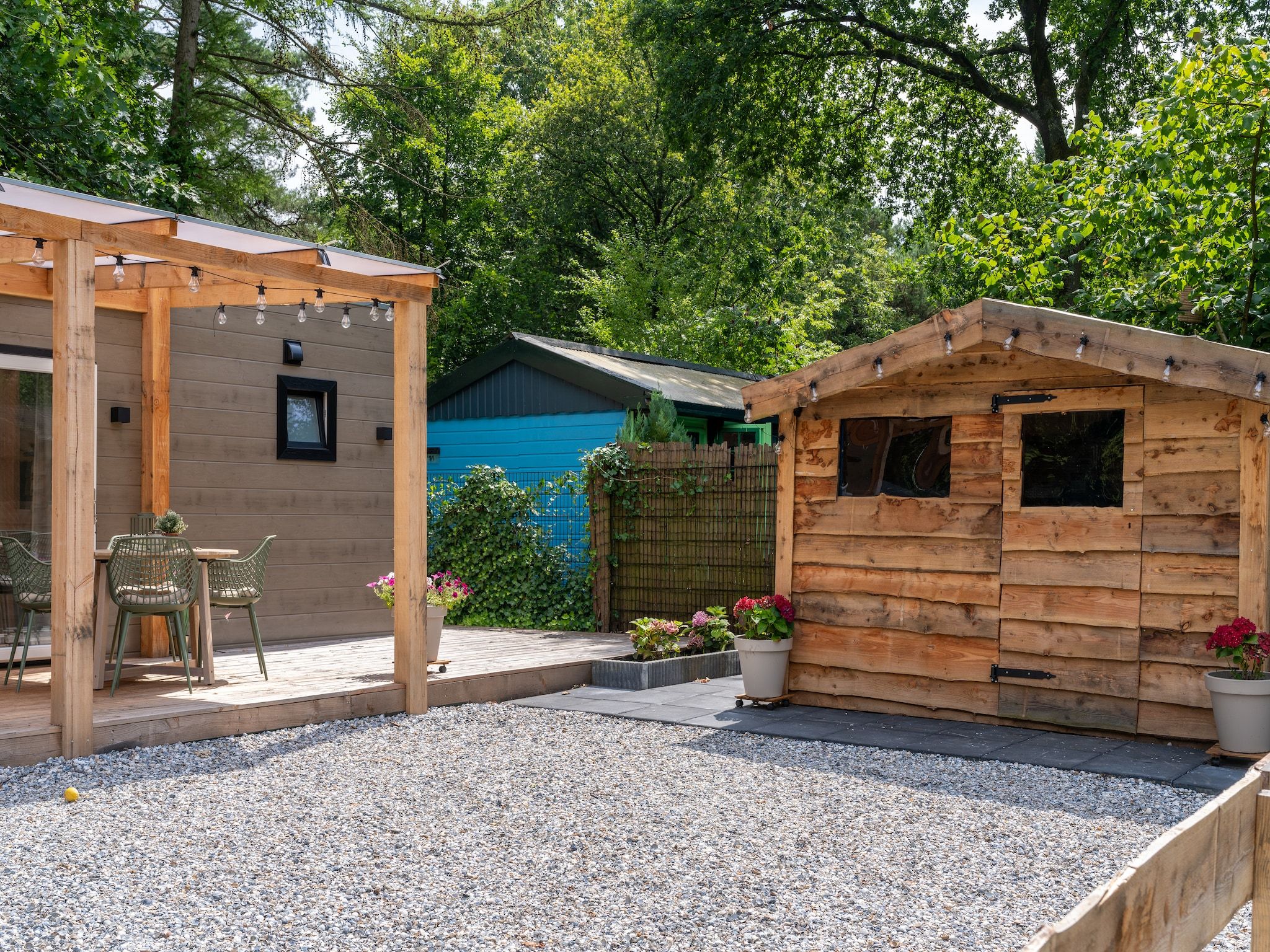 De tuin van Lodge David in Hattemerbroek