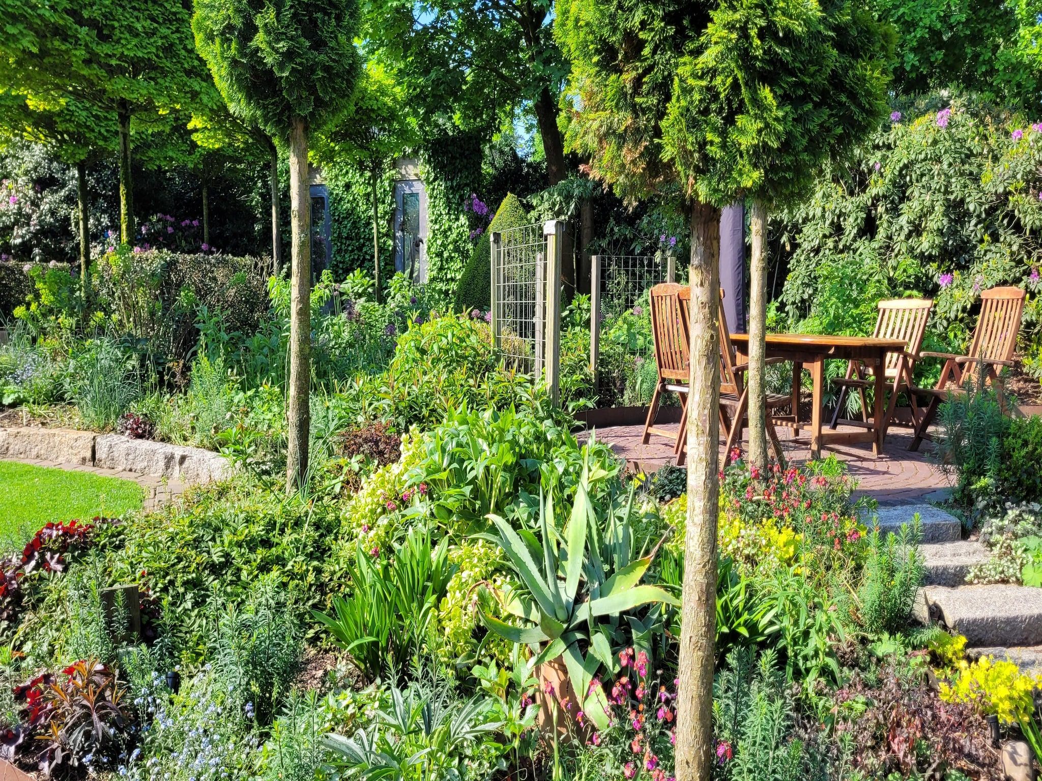 De tuin van B&B Overloon 4 Personen in Overloon
