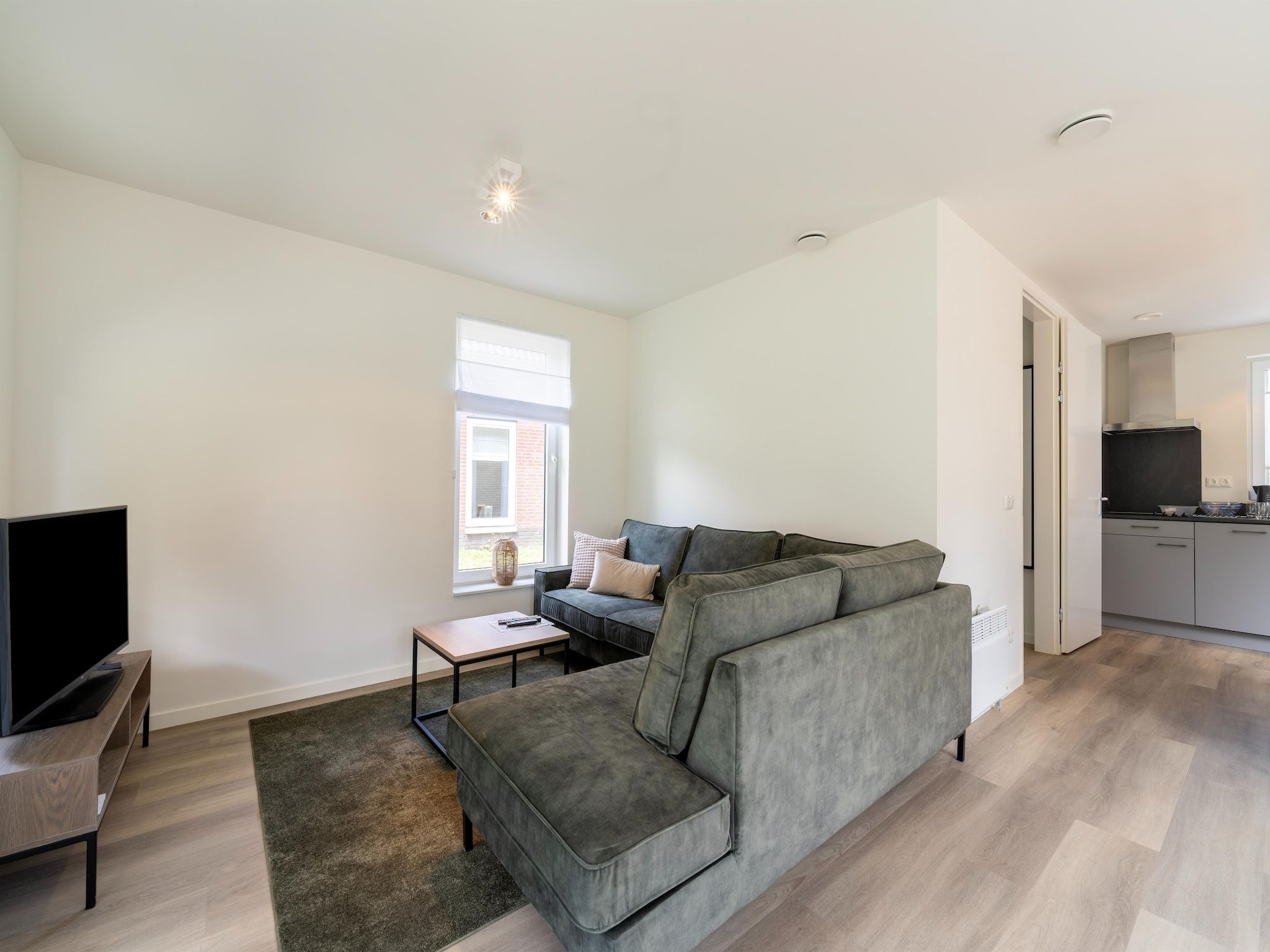 De woonkamer van Kuifduiker 5 in Simonshaven