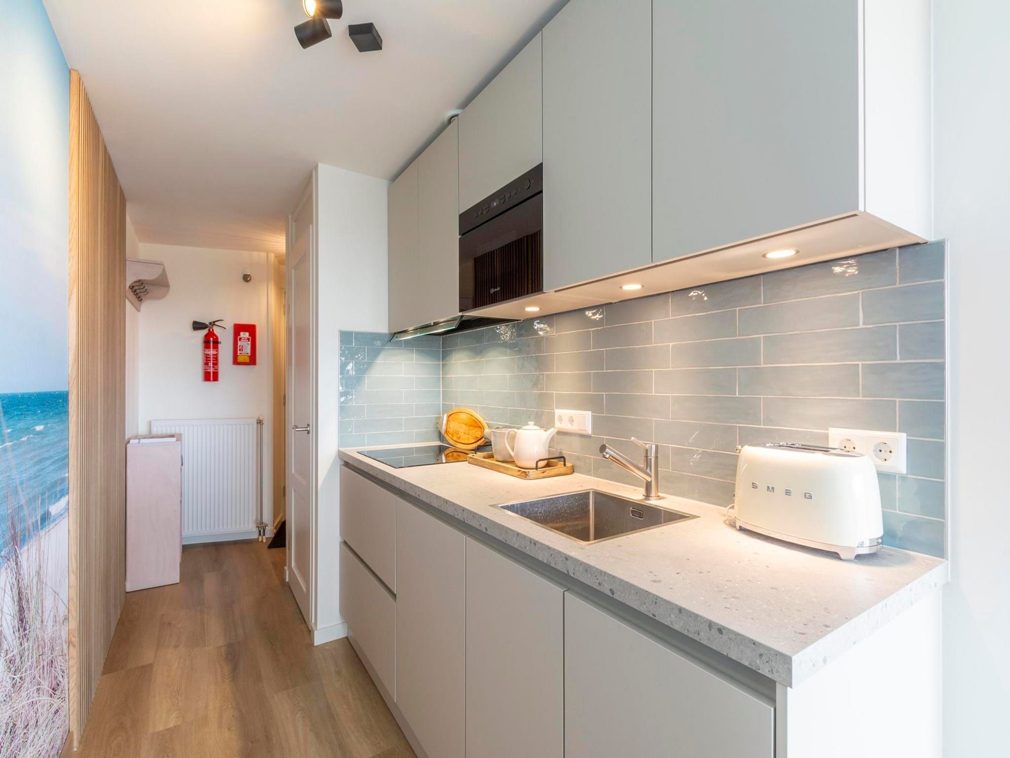 De keuken van Wijde Blick 301 in Callantsoog