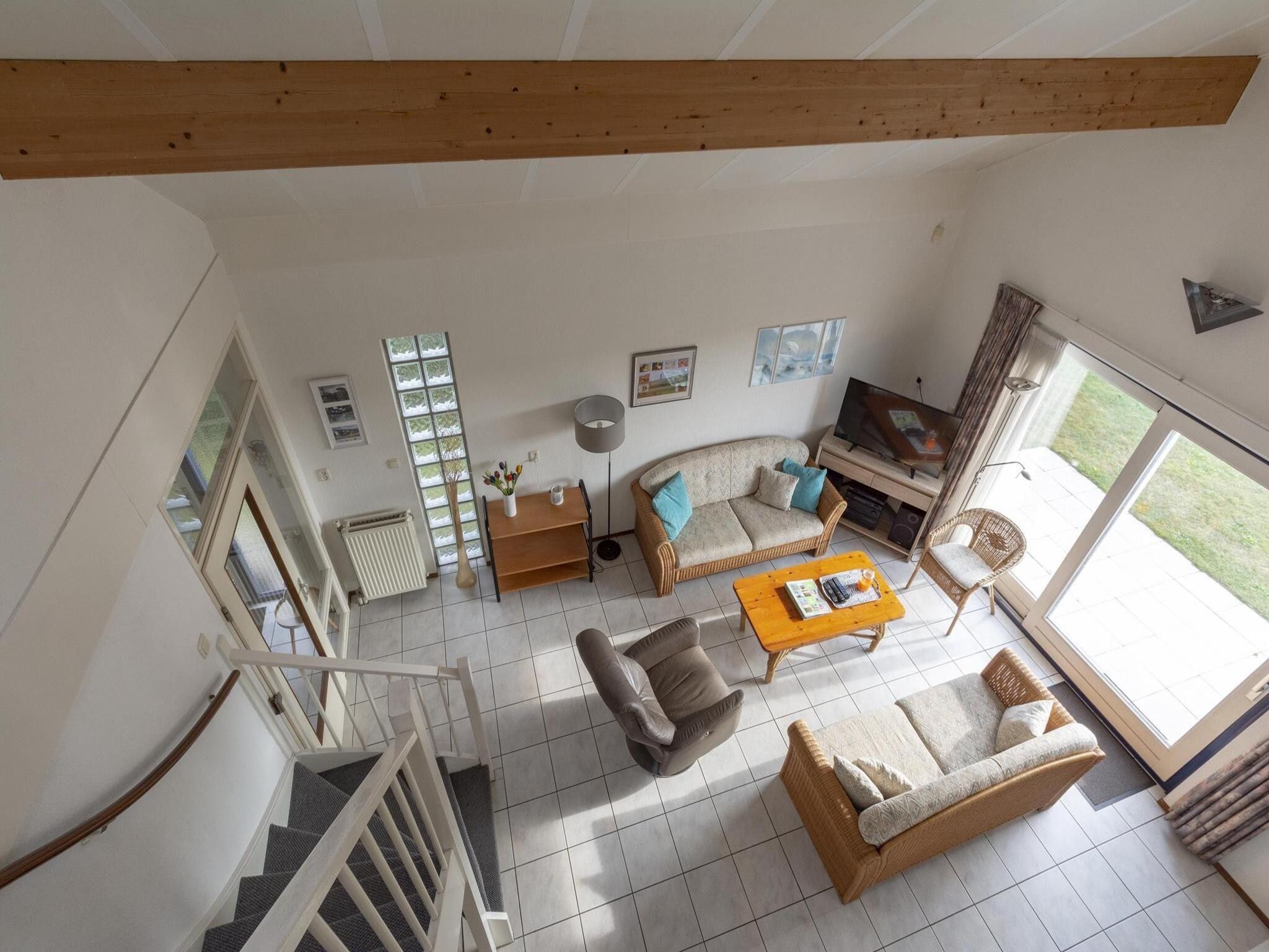 De woonkamer van Ooghduyne 148 in Julianadorp aan Zee