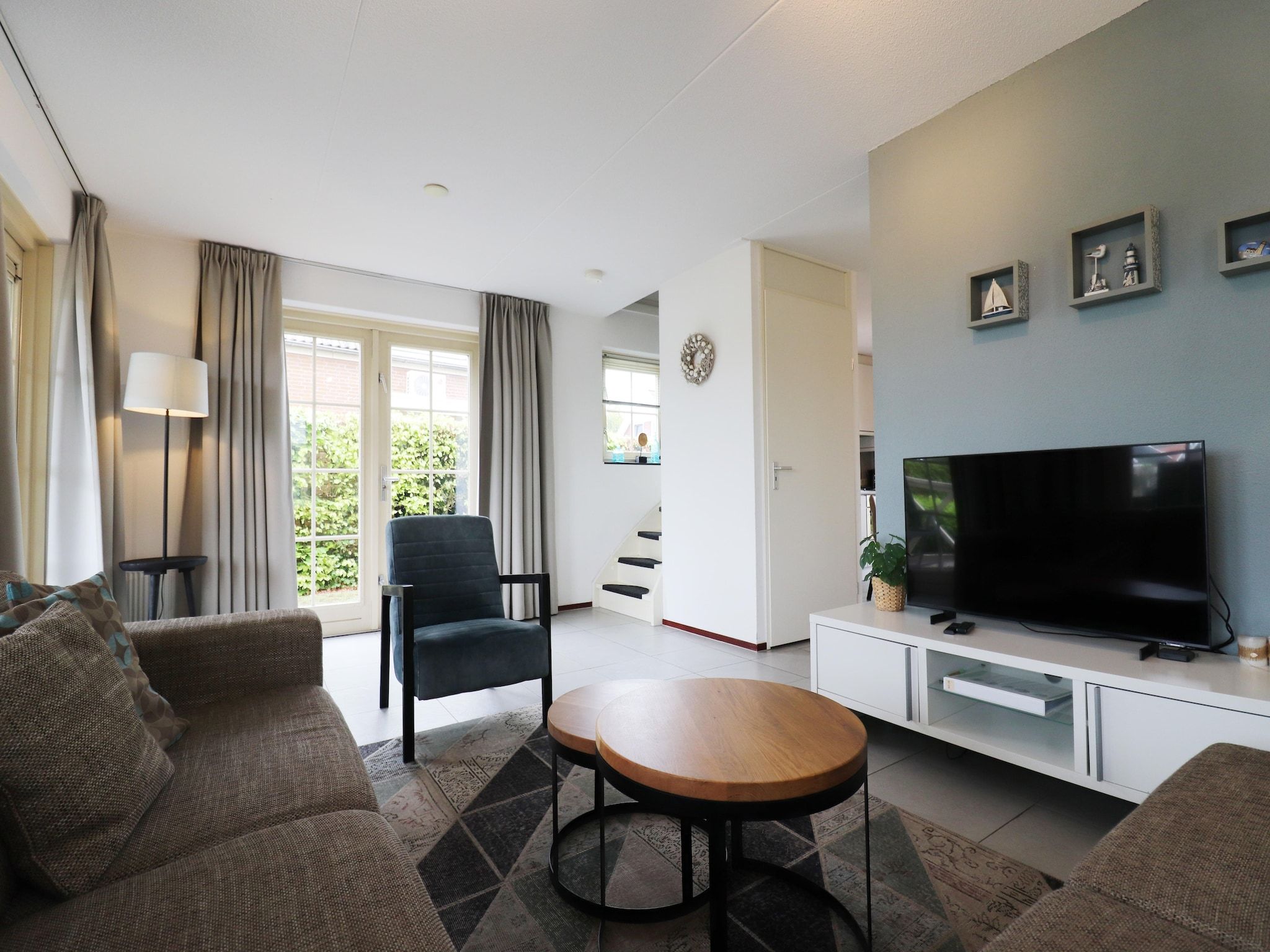 De woonkamer van Standaard 24 in Simonshaven