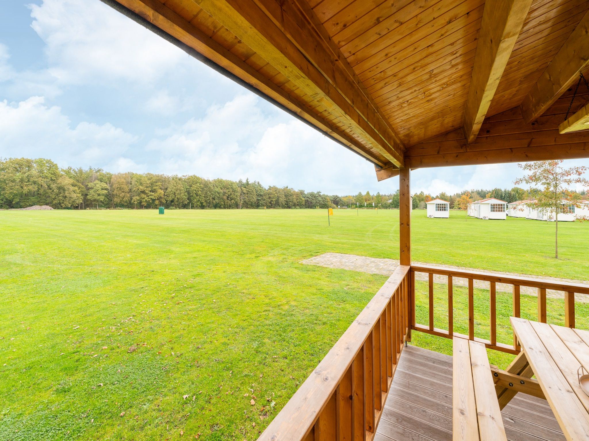 Het uitzicht vanaf Chalet Riga in Valkenswaard