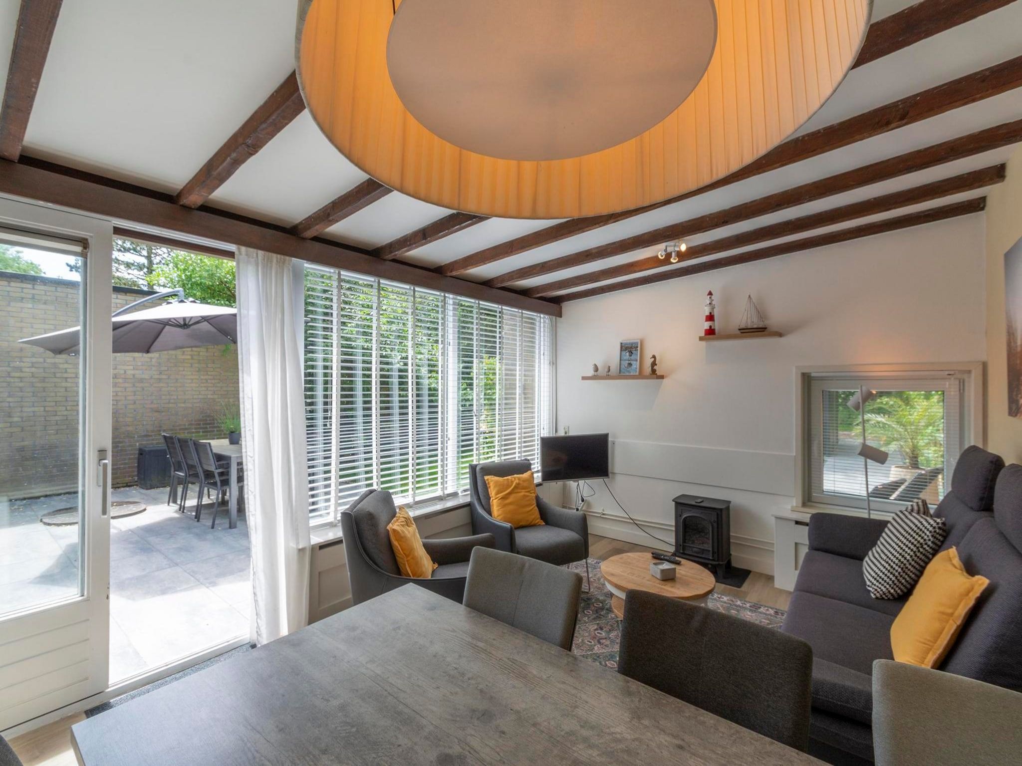 De woonkamer van Duinland 197 in Sint Maartenszee