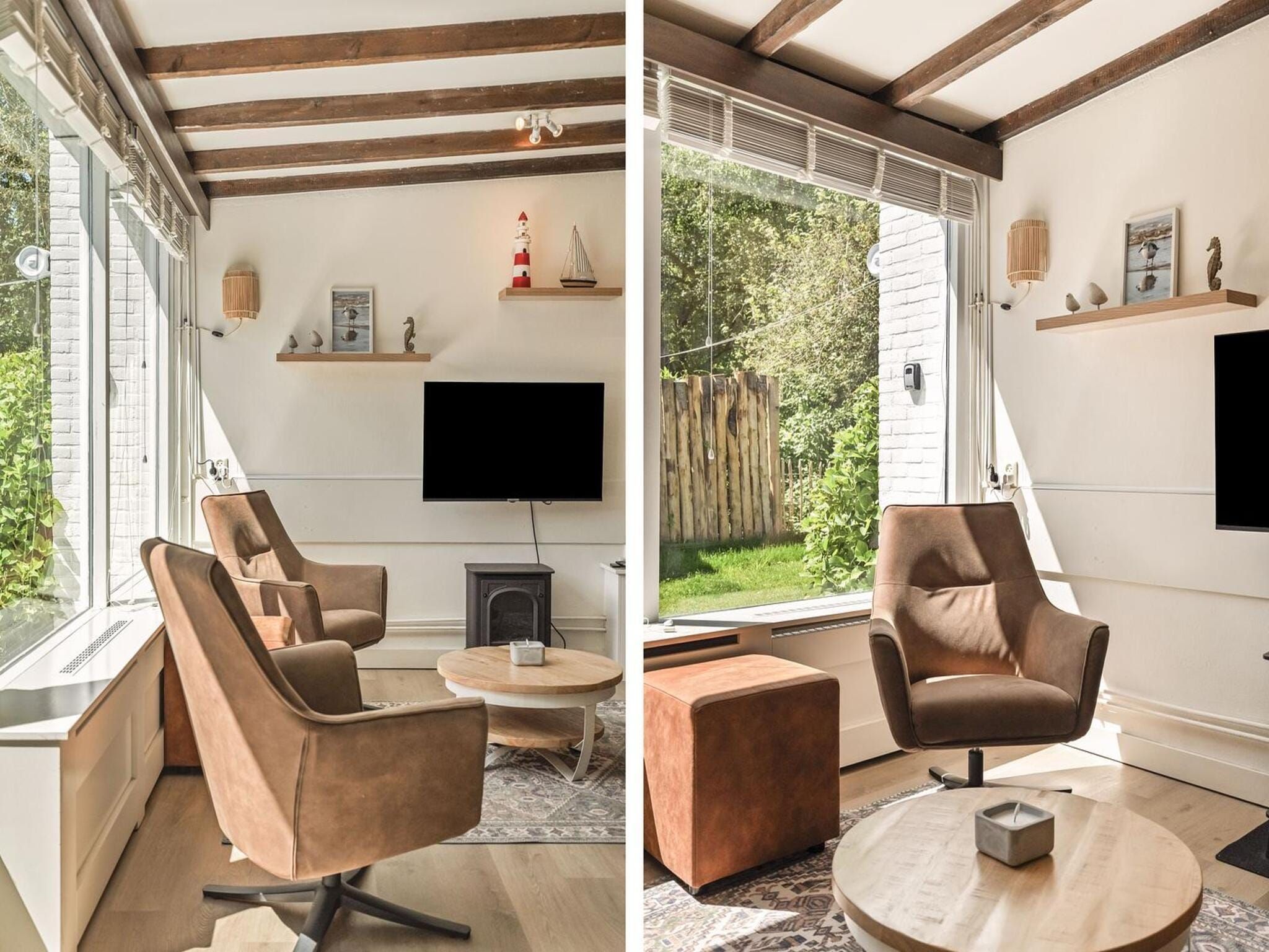 De woonkamer van Duinland 197 in Sint Maartenszee