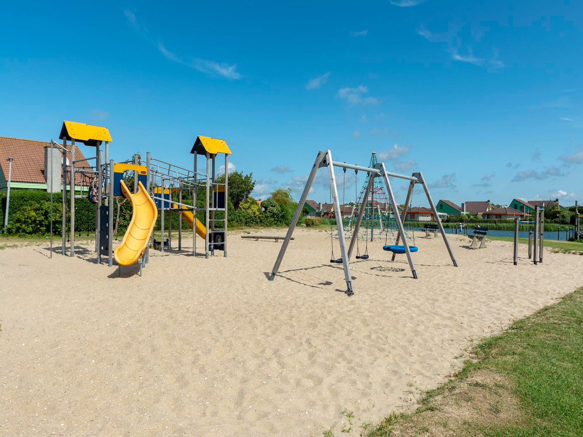De tuin van Strandslag 189 in Julianadorp aan Zee