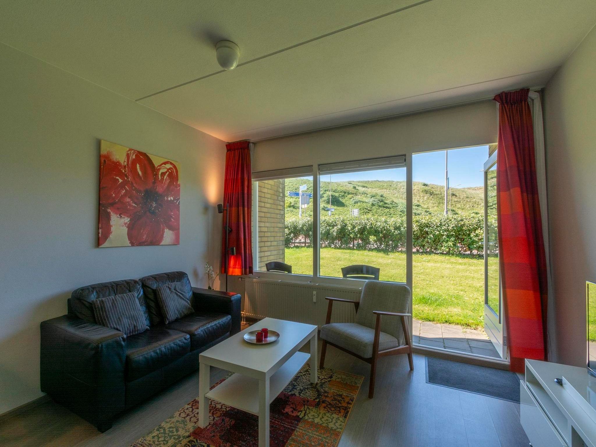 De woonkamer van Beach Appartement 08 in Callantsoog
