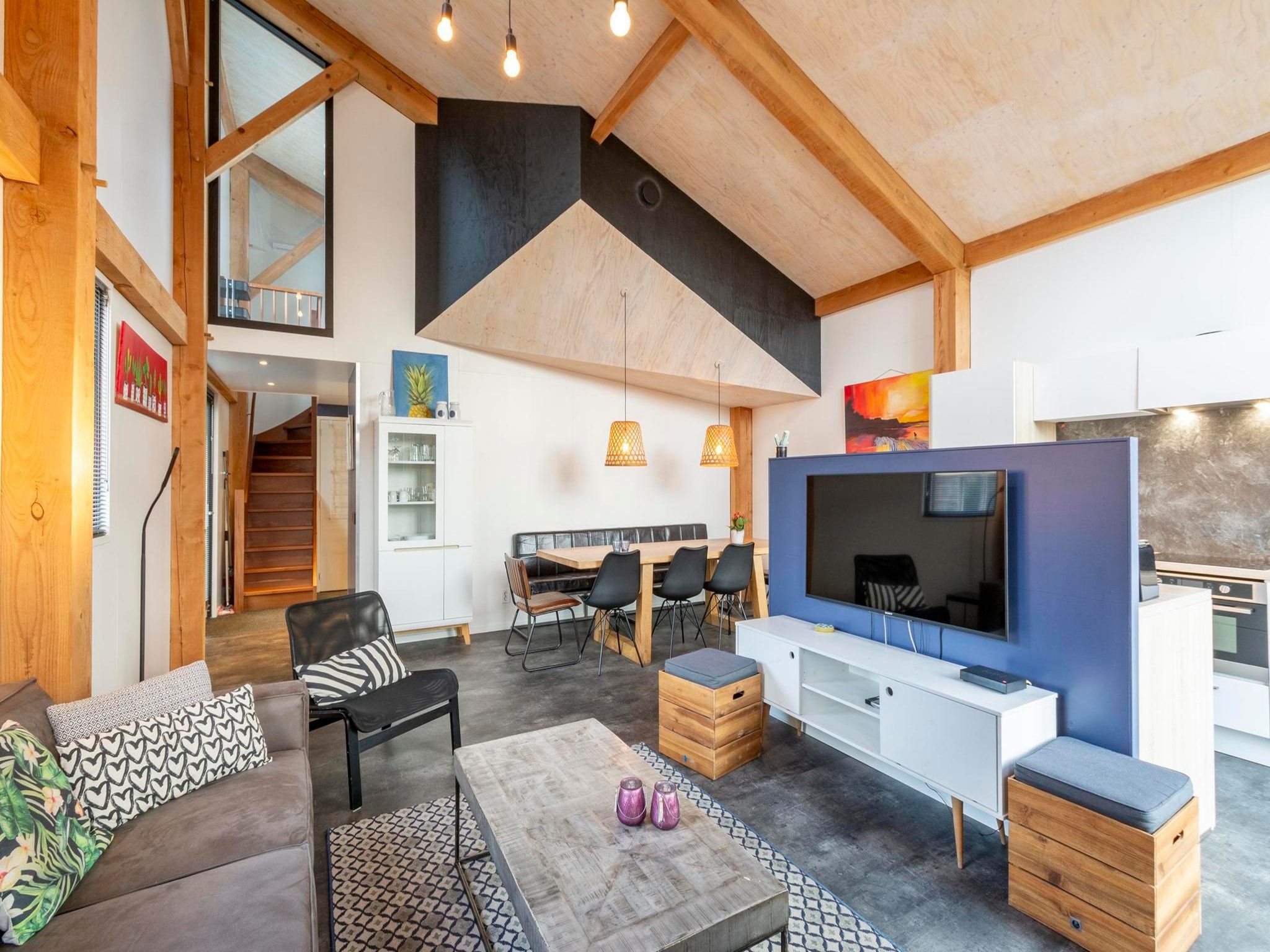 De woonkamer van Duinvink in Sint Maartenszee