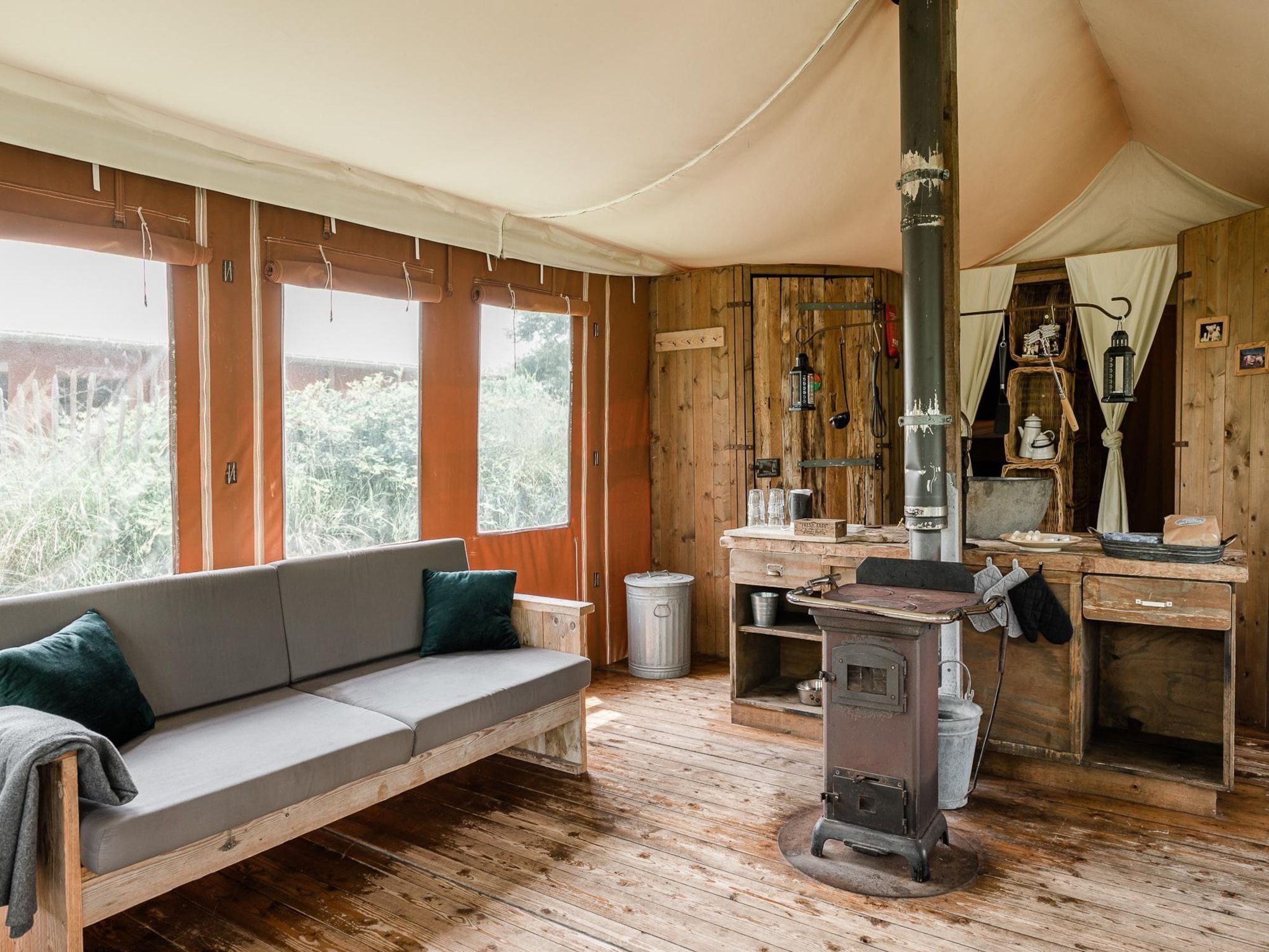 Een slaapkamer van Duynlodge - Duynpark in Callantsoog