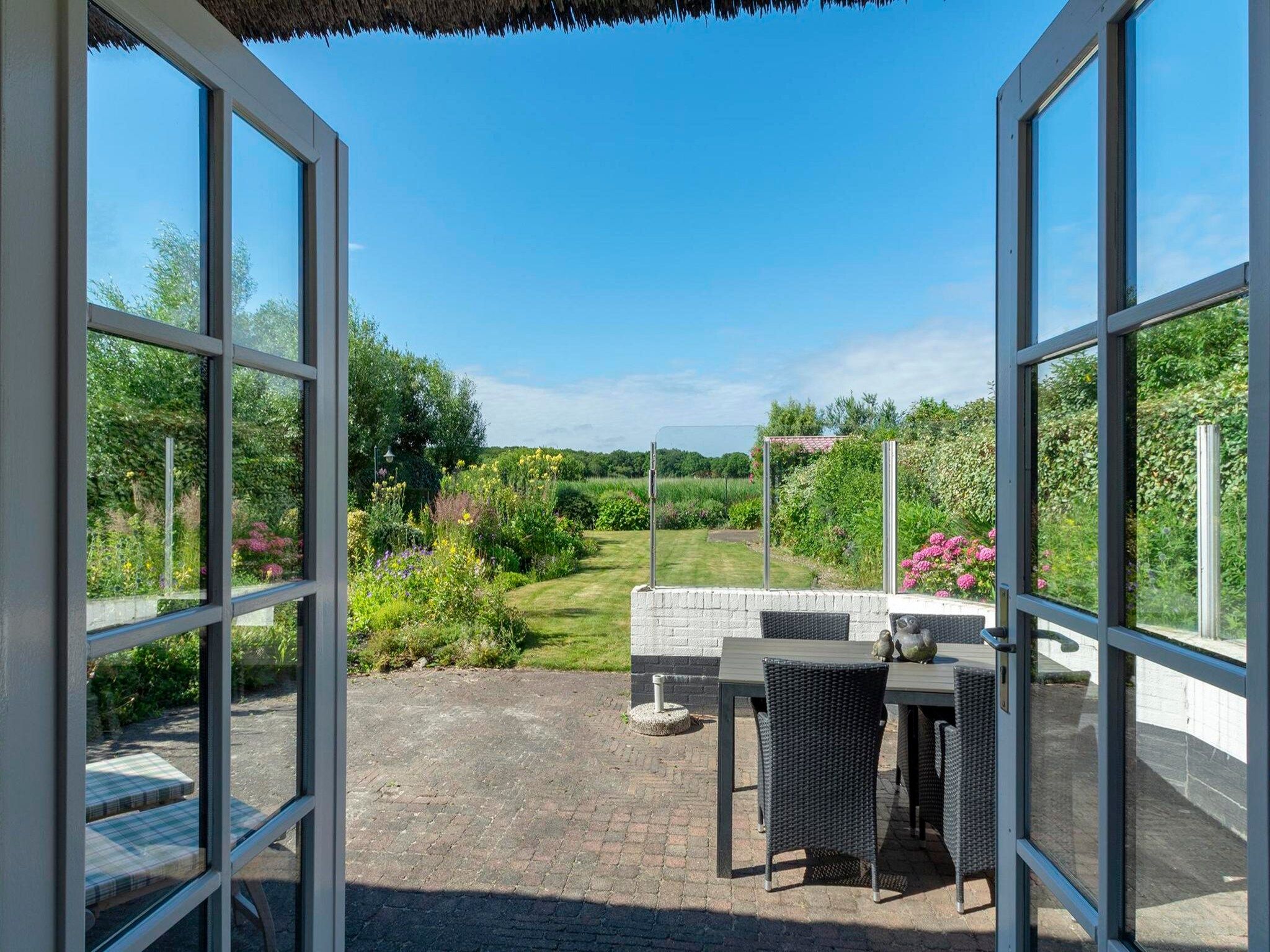 De tuin van De Buitenplaats 16 in Callantsoog