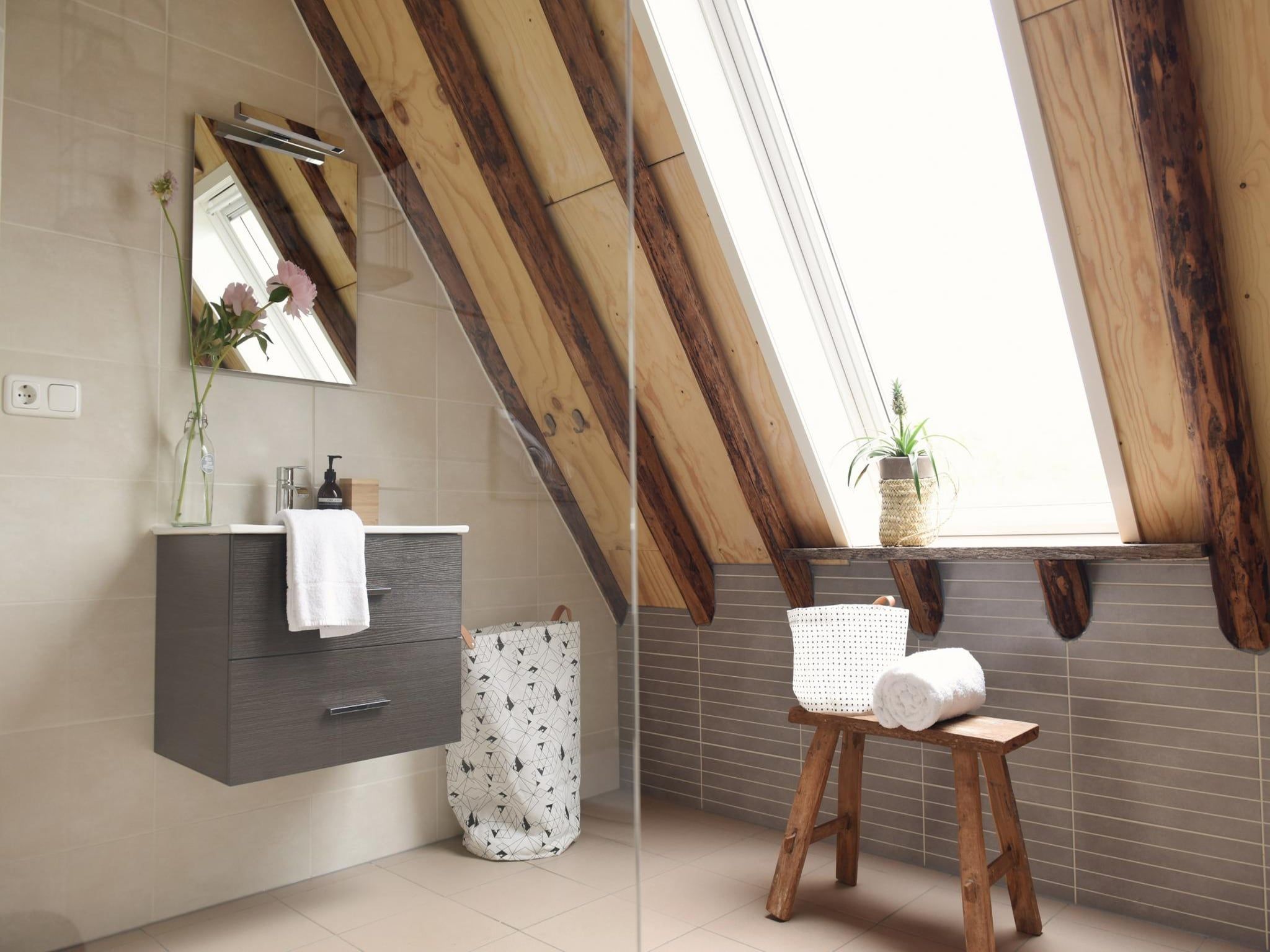 De badkamer van Hoeve Landzicht in Callantsoog