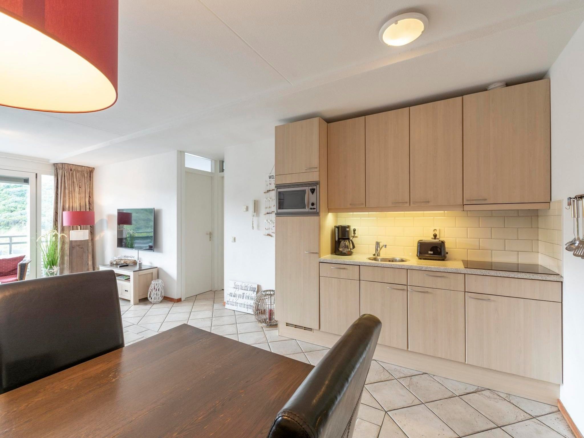 De keuken van Wijde Blick 211 in Callantsoog