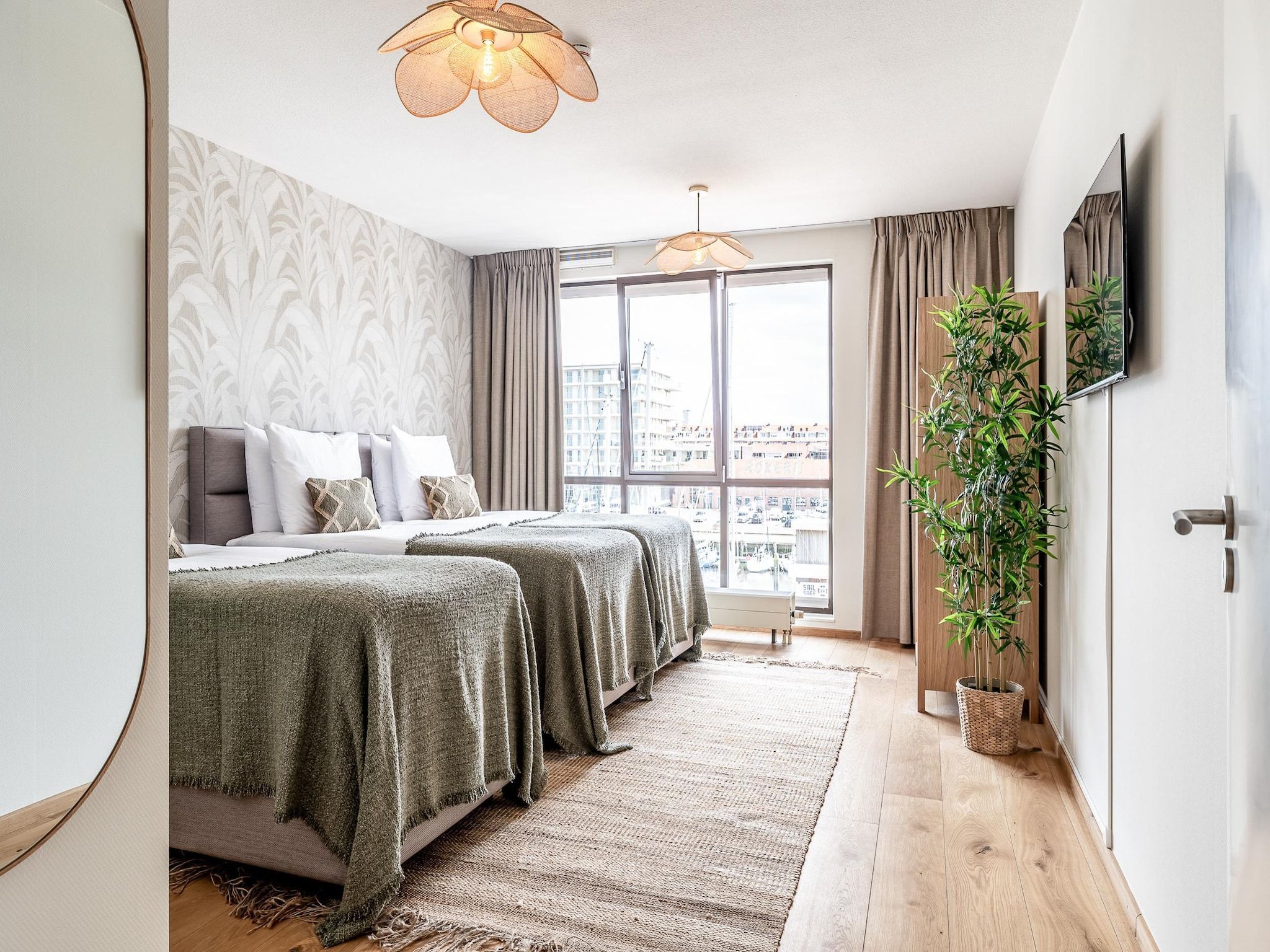 Een slaapkamer van Scheveningen Harbour 36C in Scheveningen