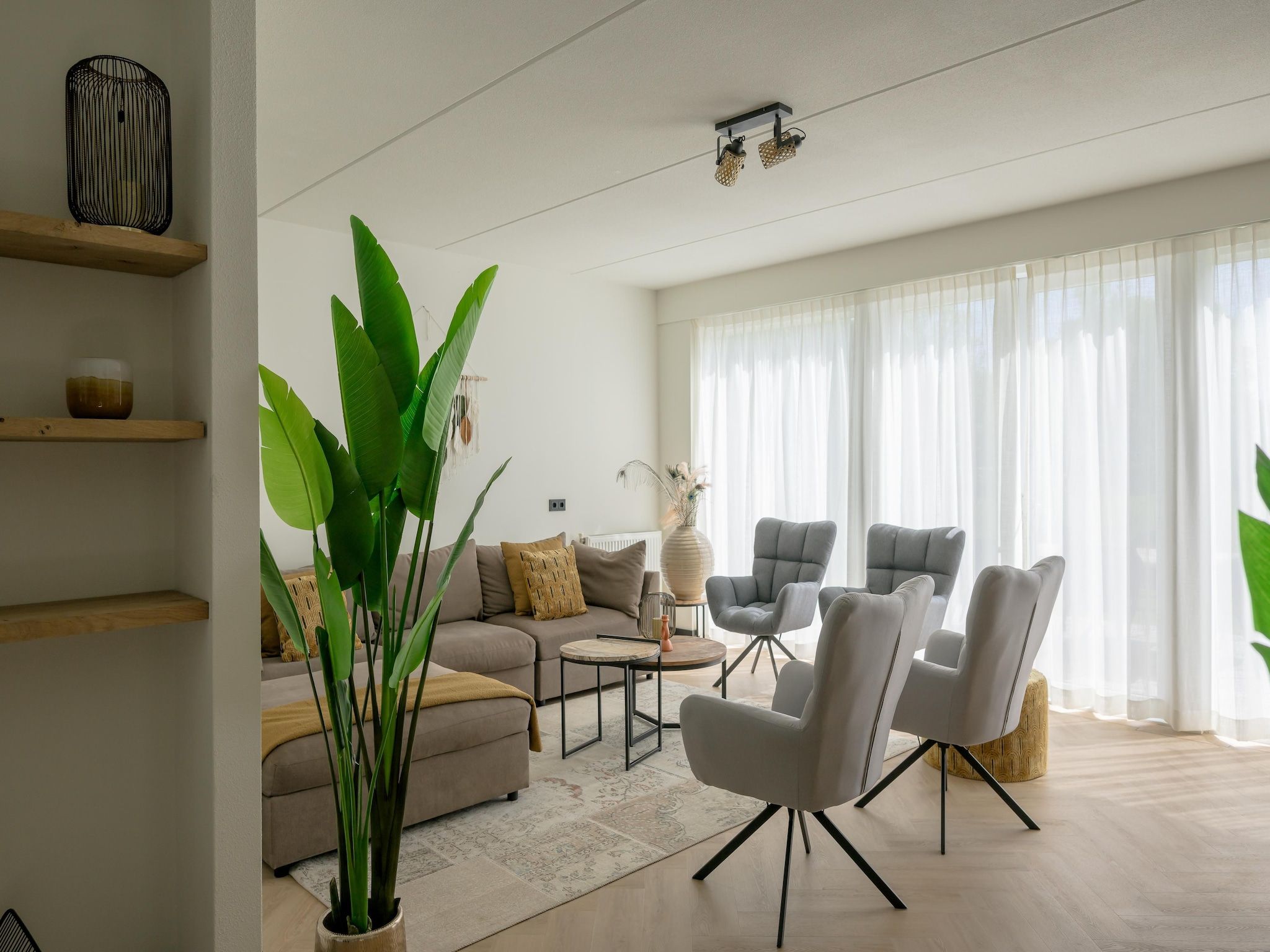 De woonkamer van 8 persoons villa in Sondel