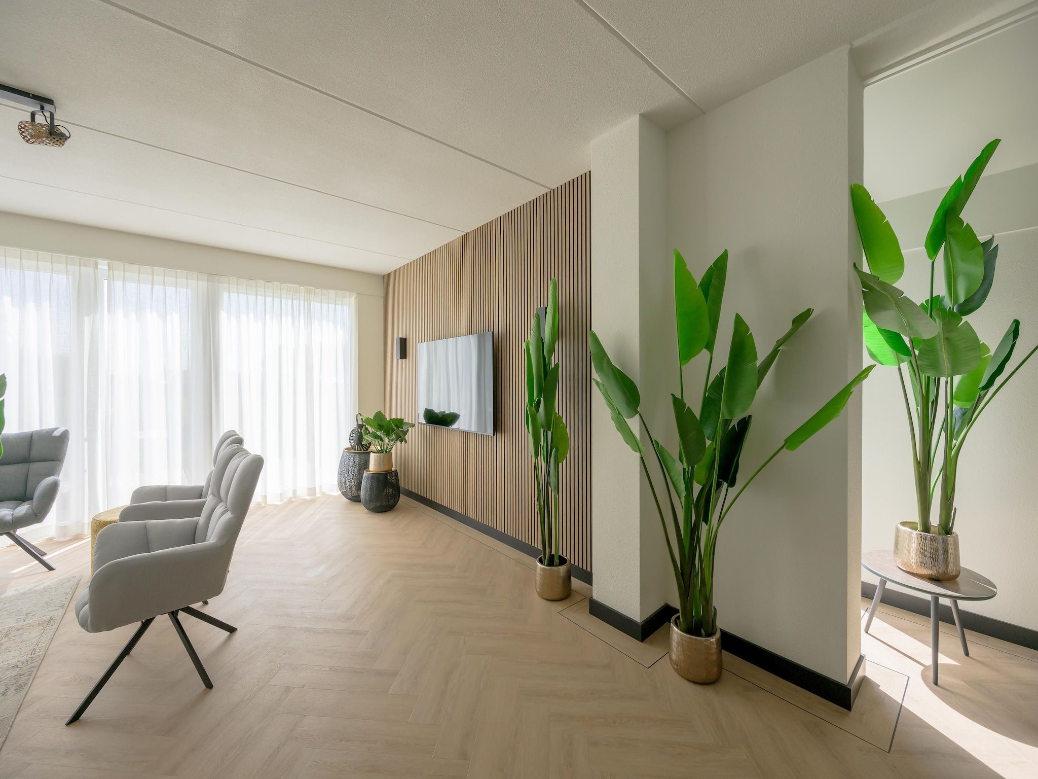 De woonkamer van 8 persoons villa in Sondel