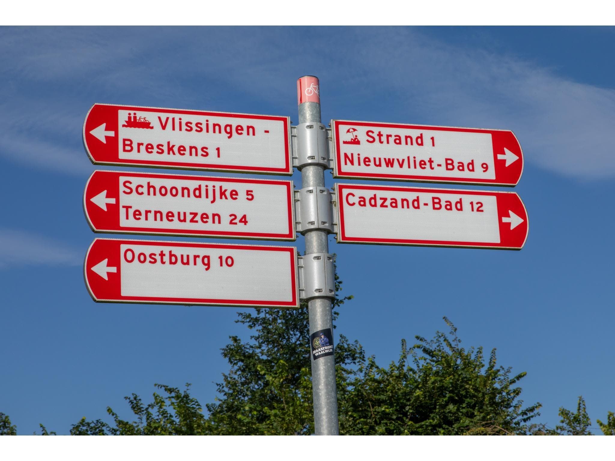 De omgeving van Strandhuis Schoneveld in Breskens