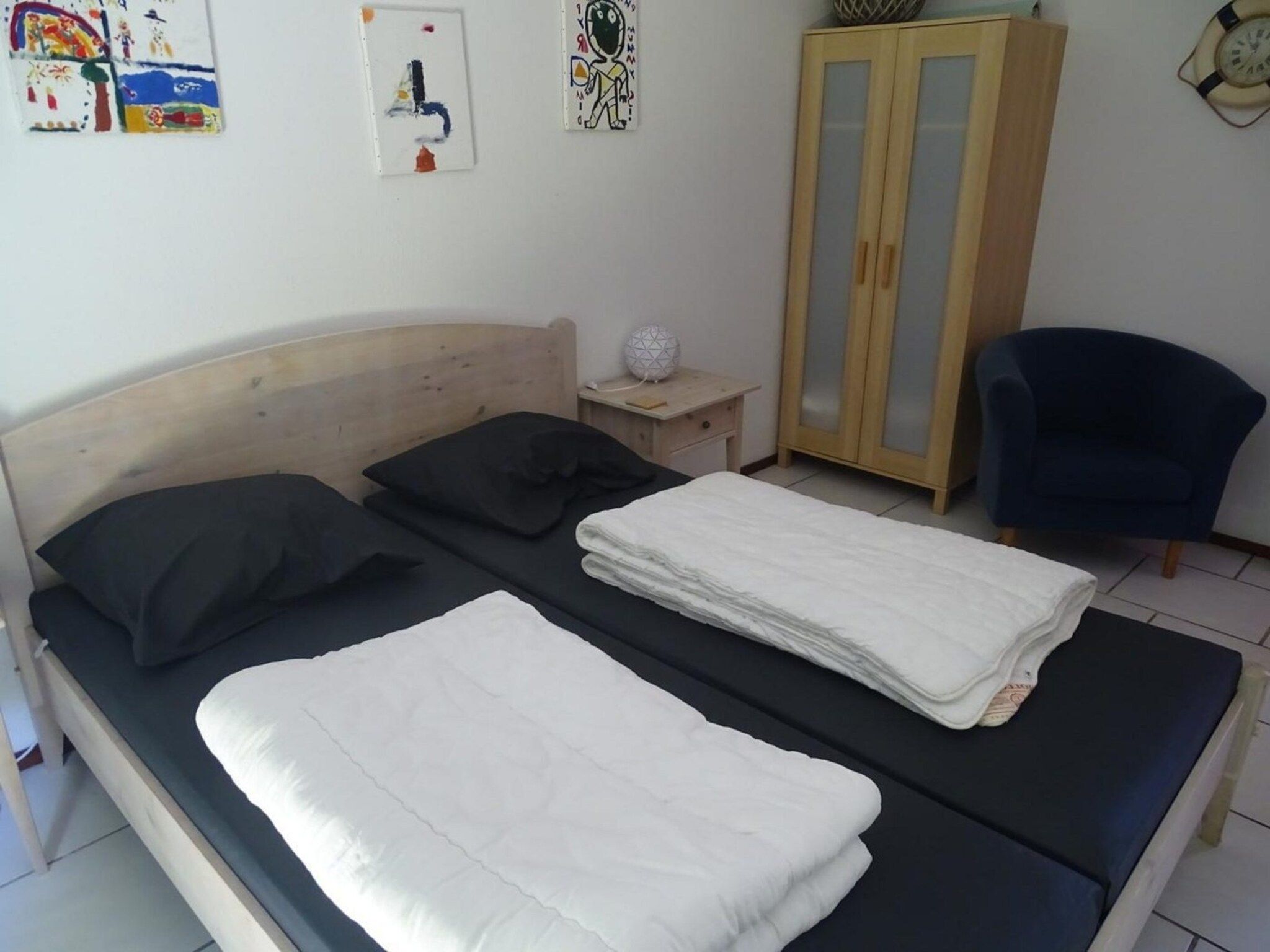 Een slaapkamer van Schoneveld 32 Zeester Breskens in Breskens