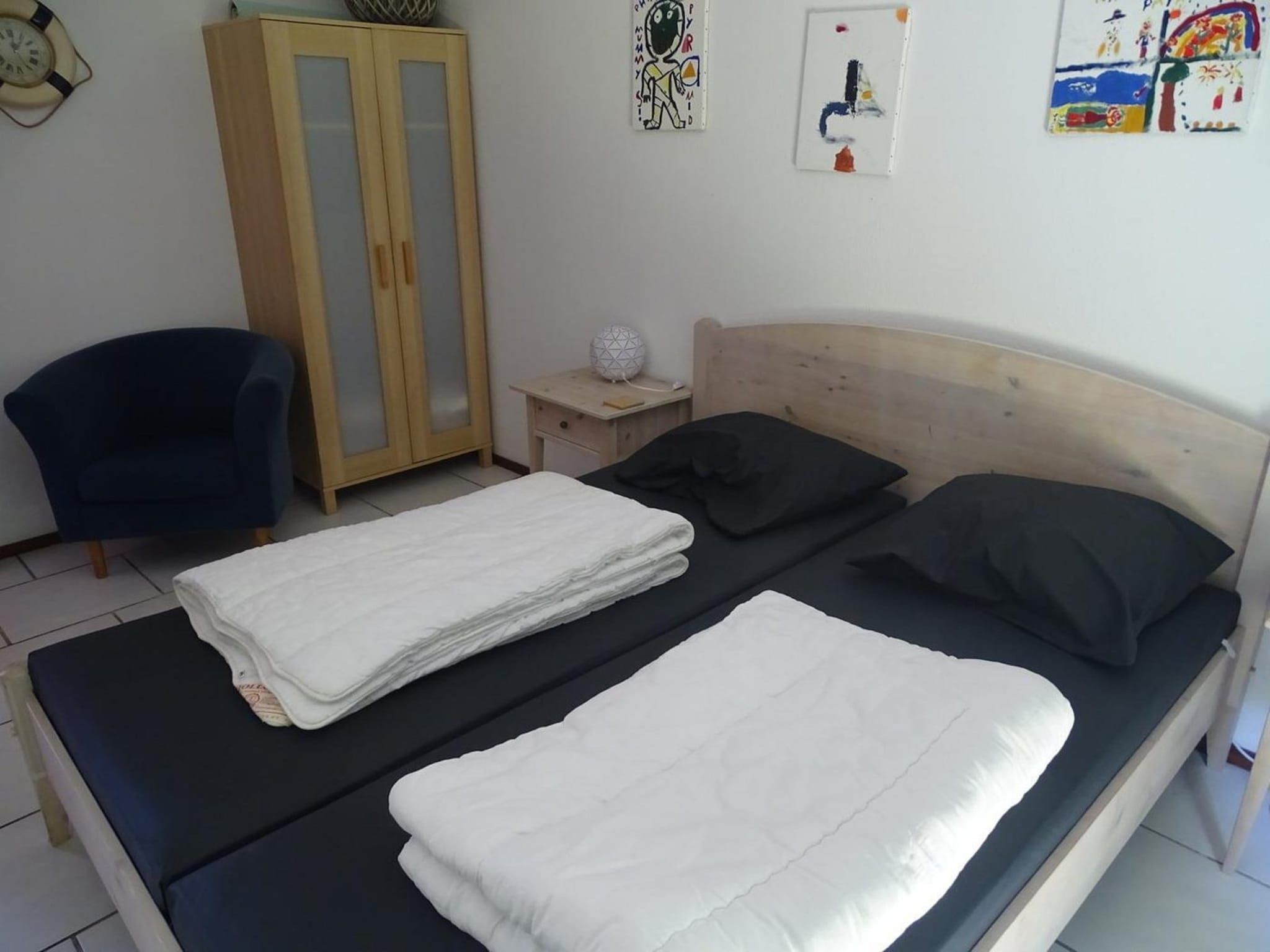 Een slaapkamer van Schoneveld 32 Zeester Breskens in Breskens