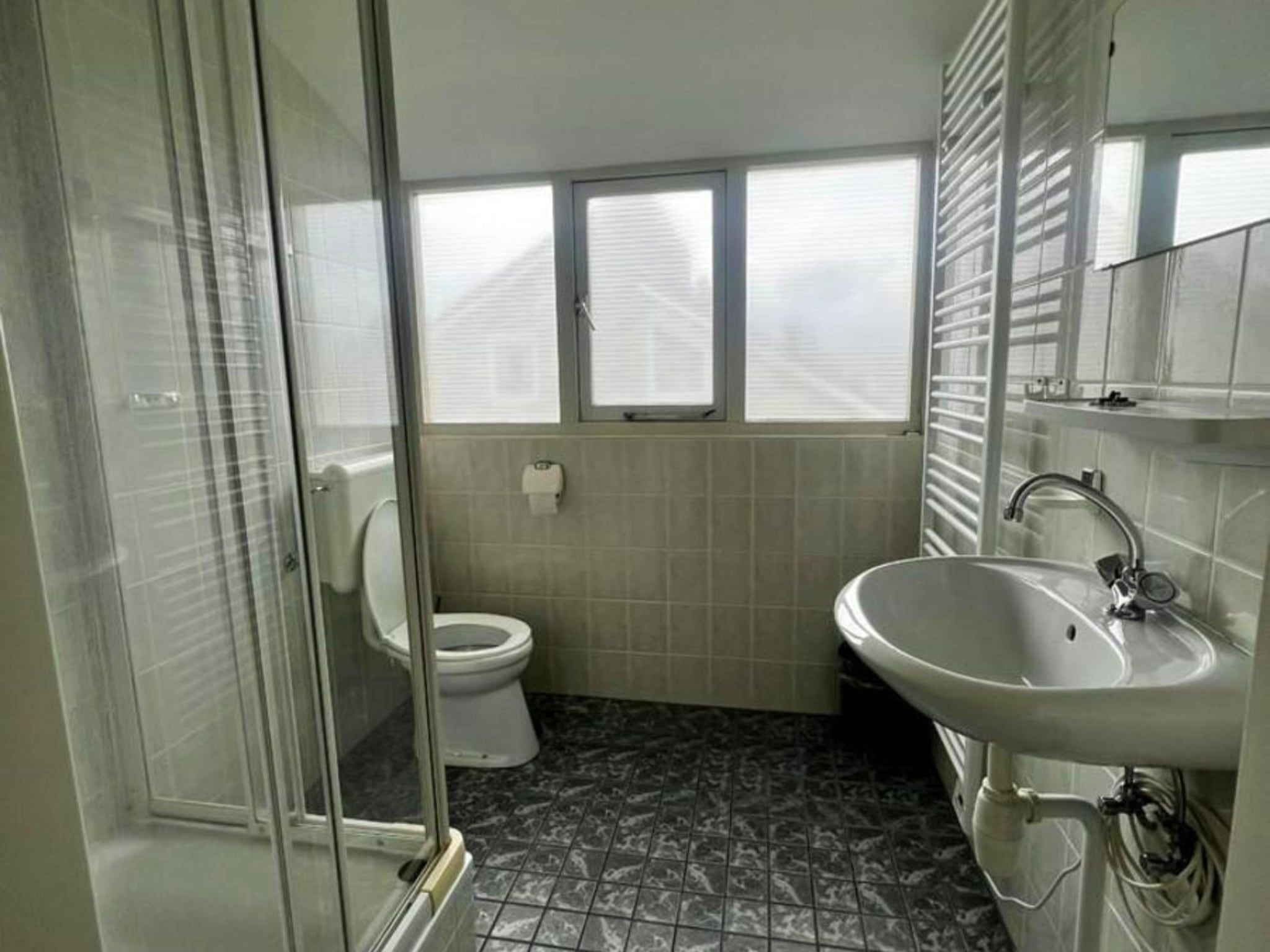 De badkamer van Scheldeveste 154 ZwinBreskens in Breskens