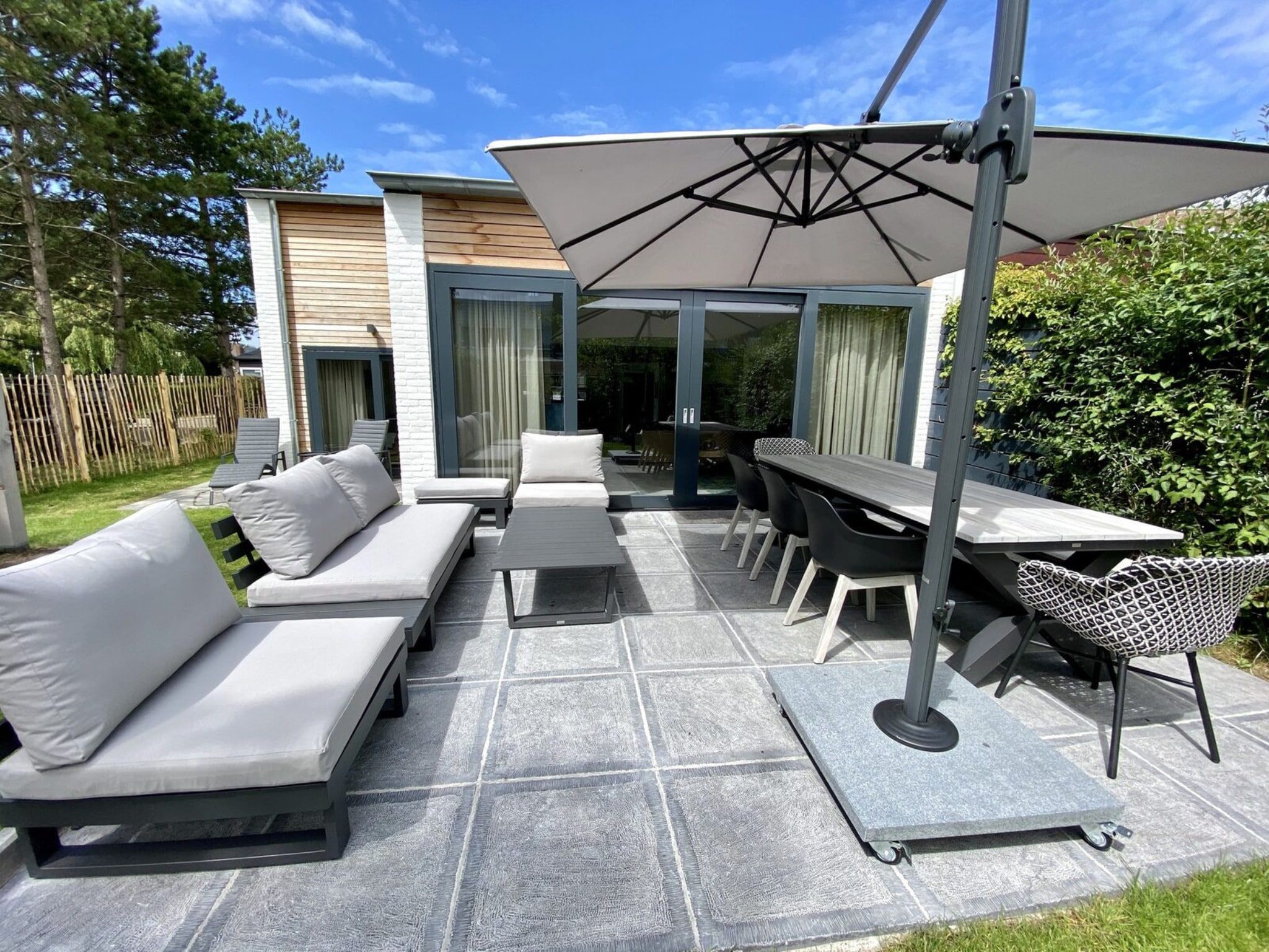 Het uitzicht vanaf Lepelblad 42 en 44  Nieuwvliet-Bad in Nieuwvliet-Bad