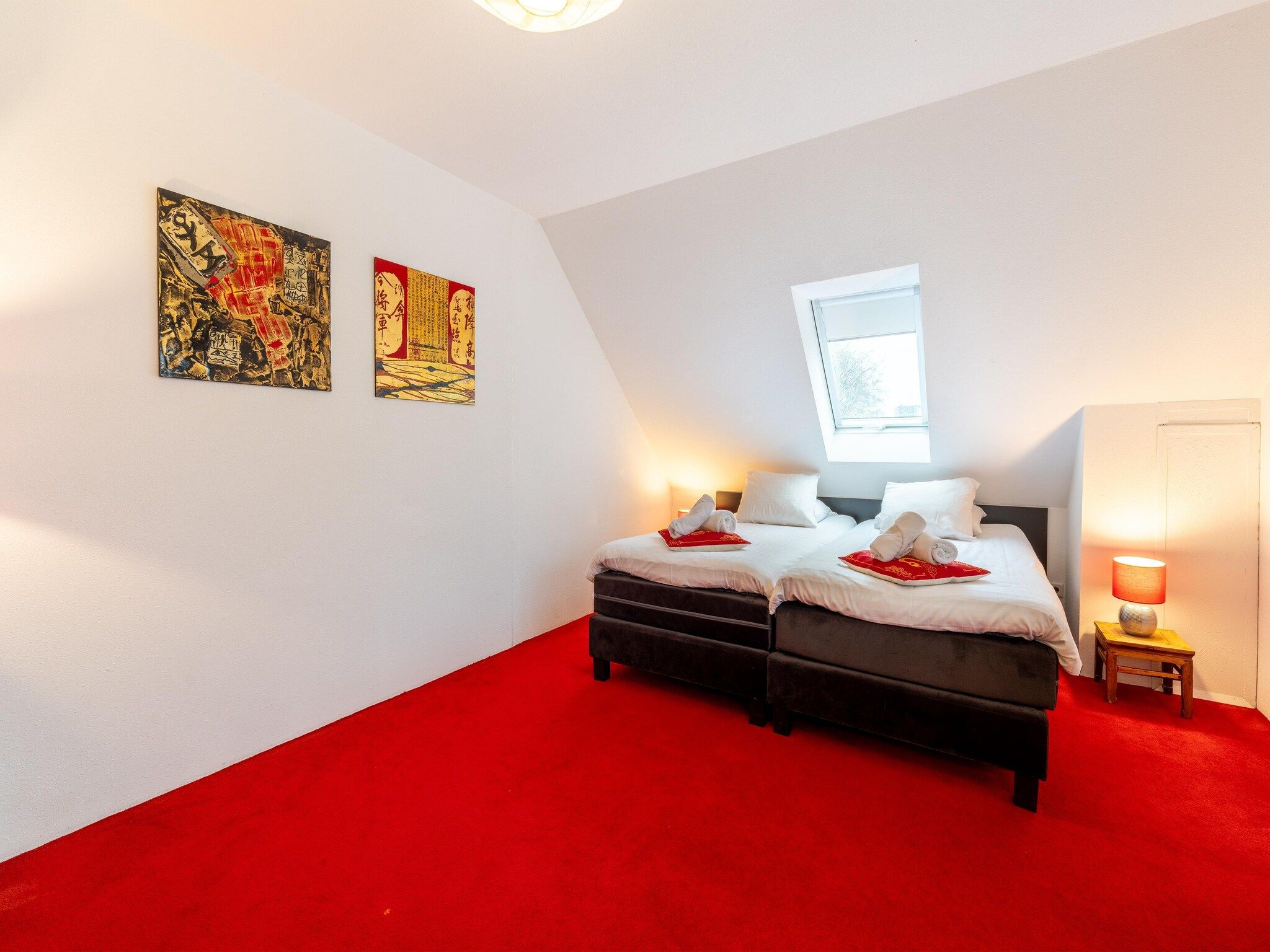 Een slaapkamer van De Slaapfabriek in Teuge