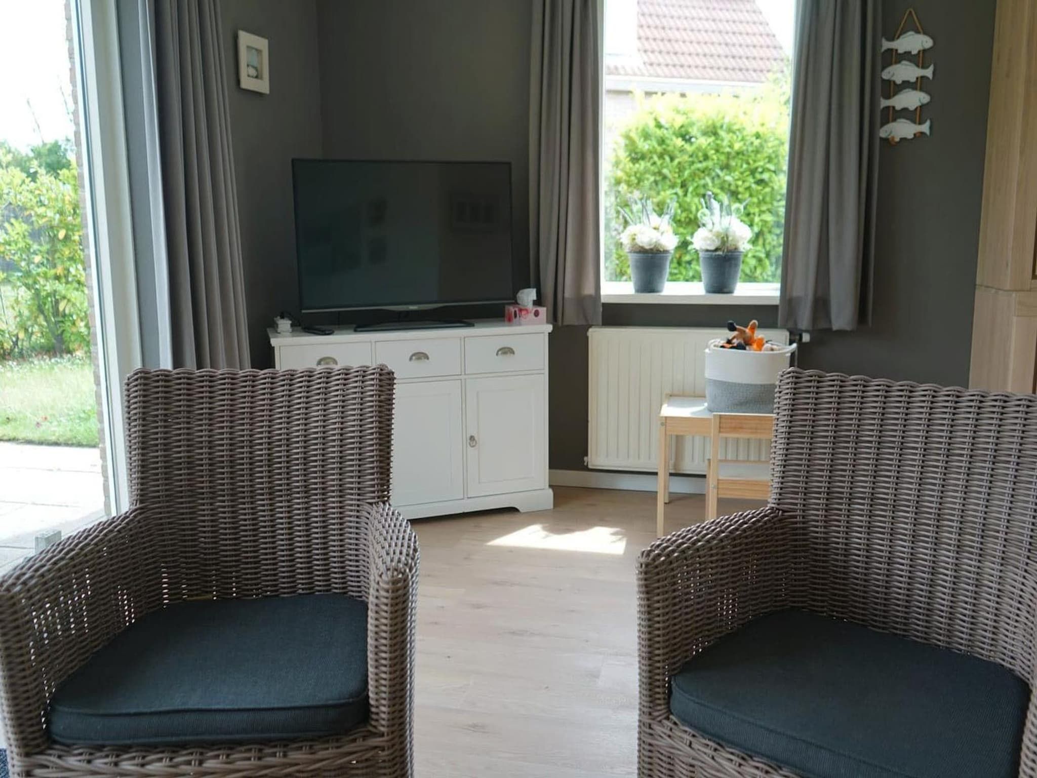 De woonkamer van Scheldeveste 163 Zwin Breskens in Breskens