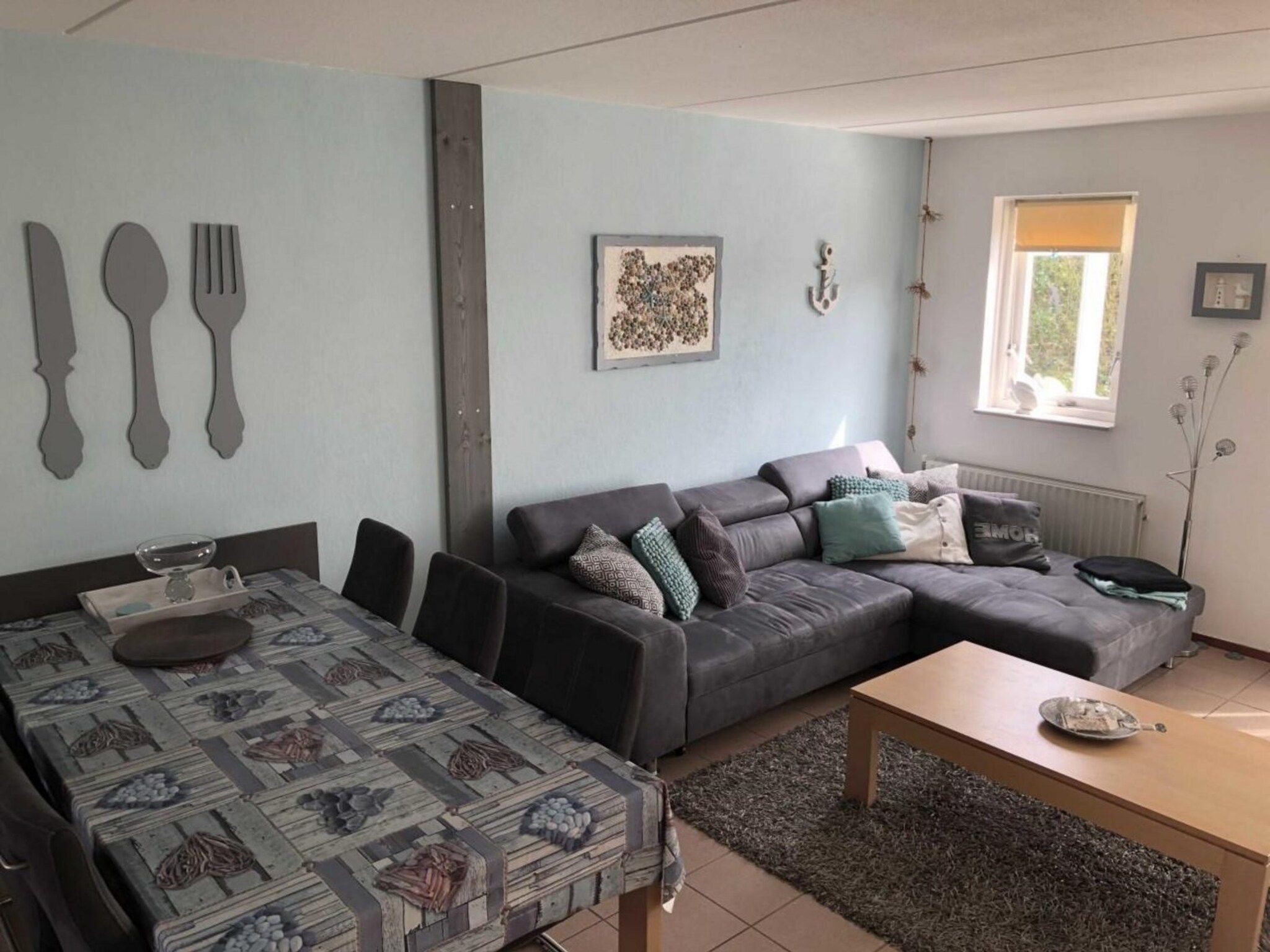 De woonkamer van Fort Soleil 29 Zeezwaluw Breskens in Breskens