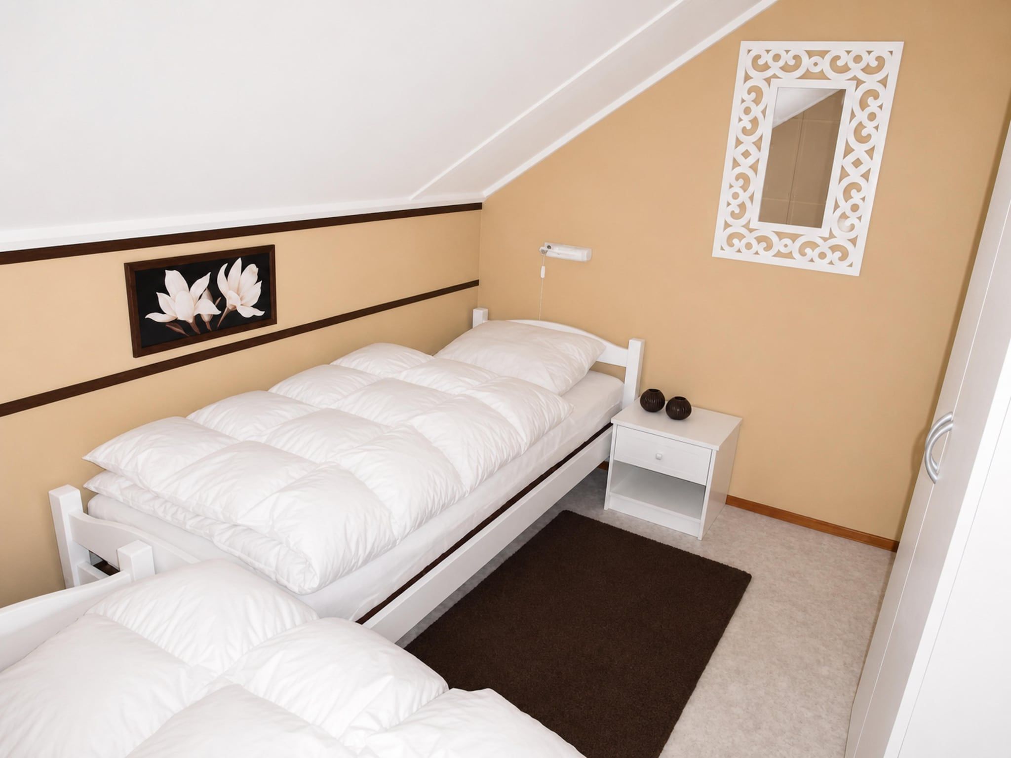 Een slaapkamer van Fort Soleil 29 Zeezwaluw Breskens in Breskens