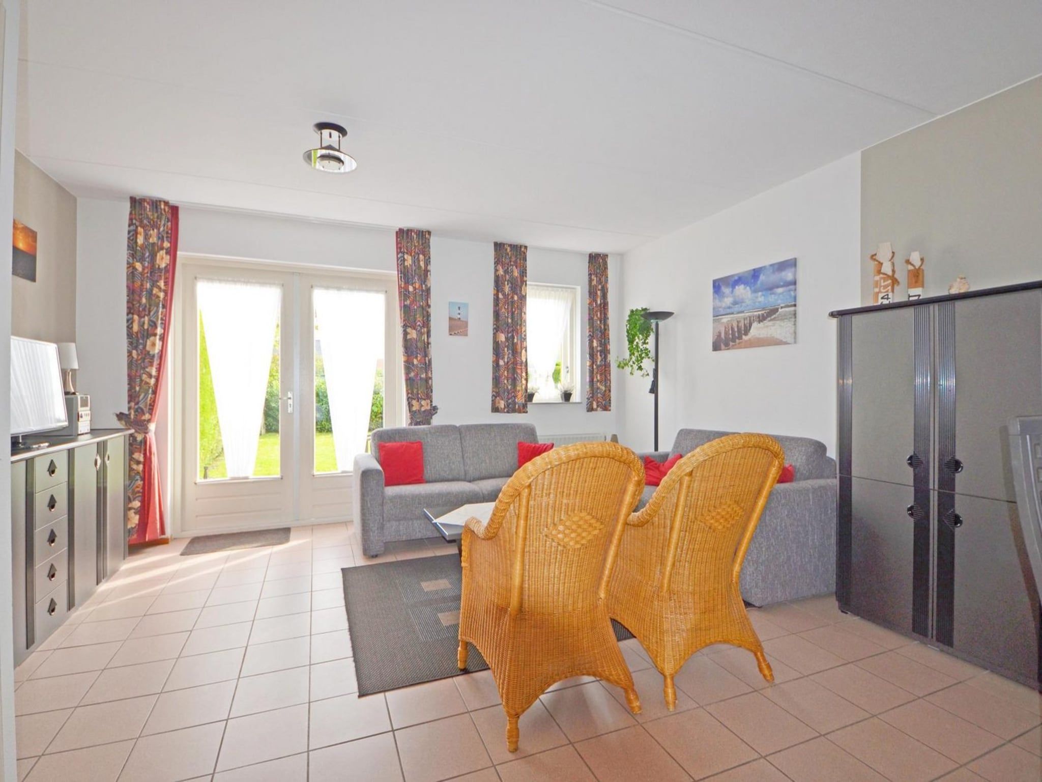 De woonkamer van Fort Soleil 30 Zeezwaluw Breskens in Breskens