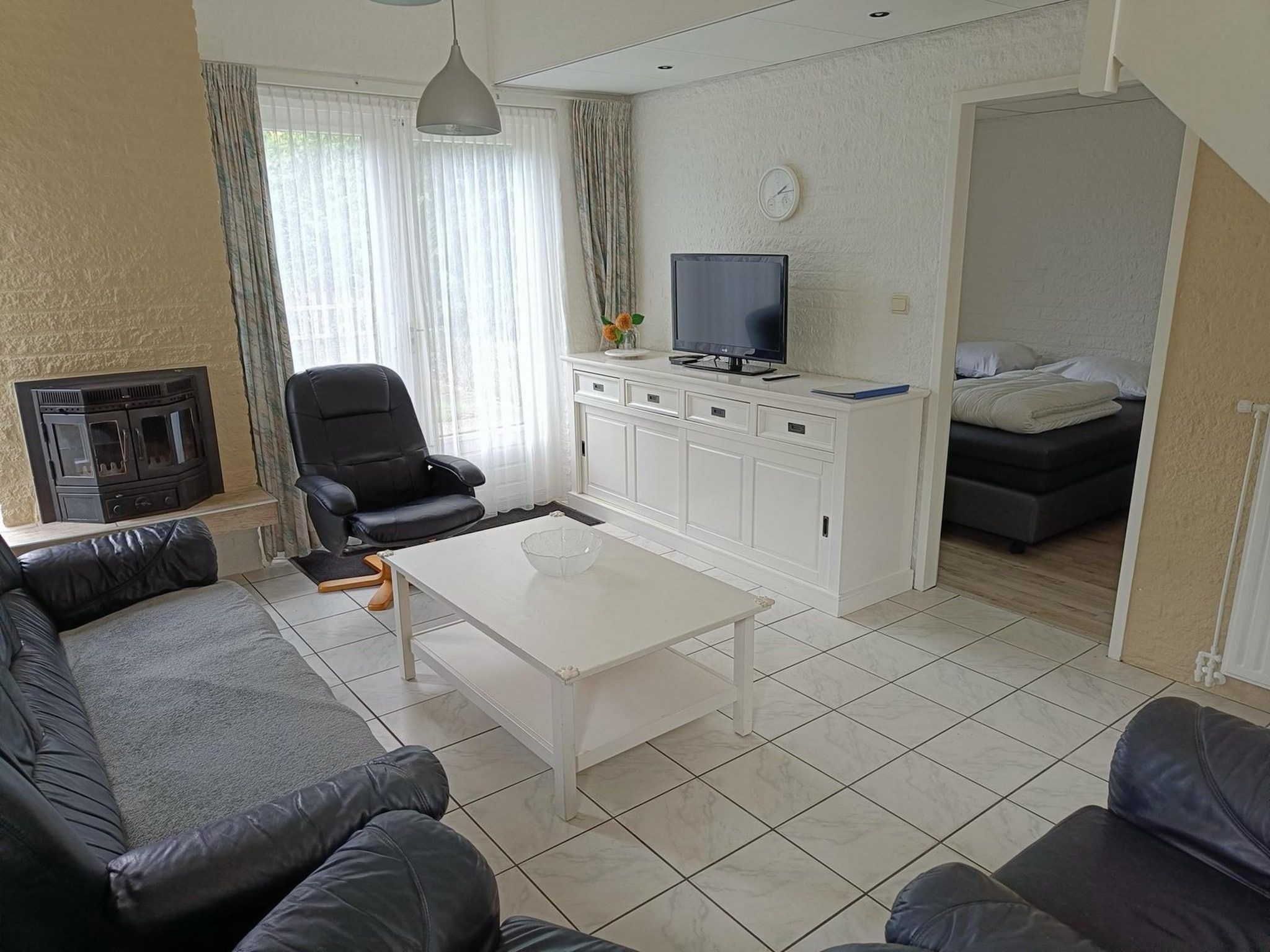 De woonkamer van Schoneveld 373 Strandparel Breskens in Breskens