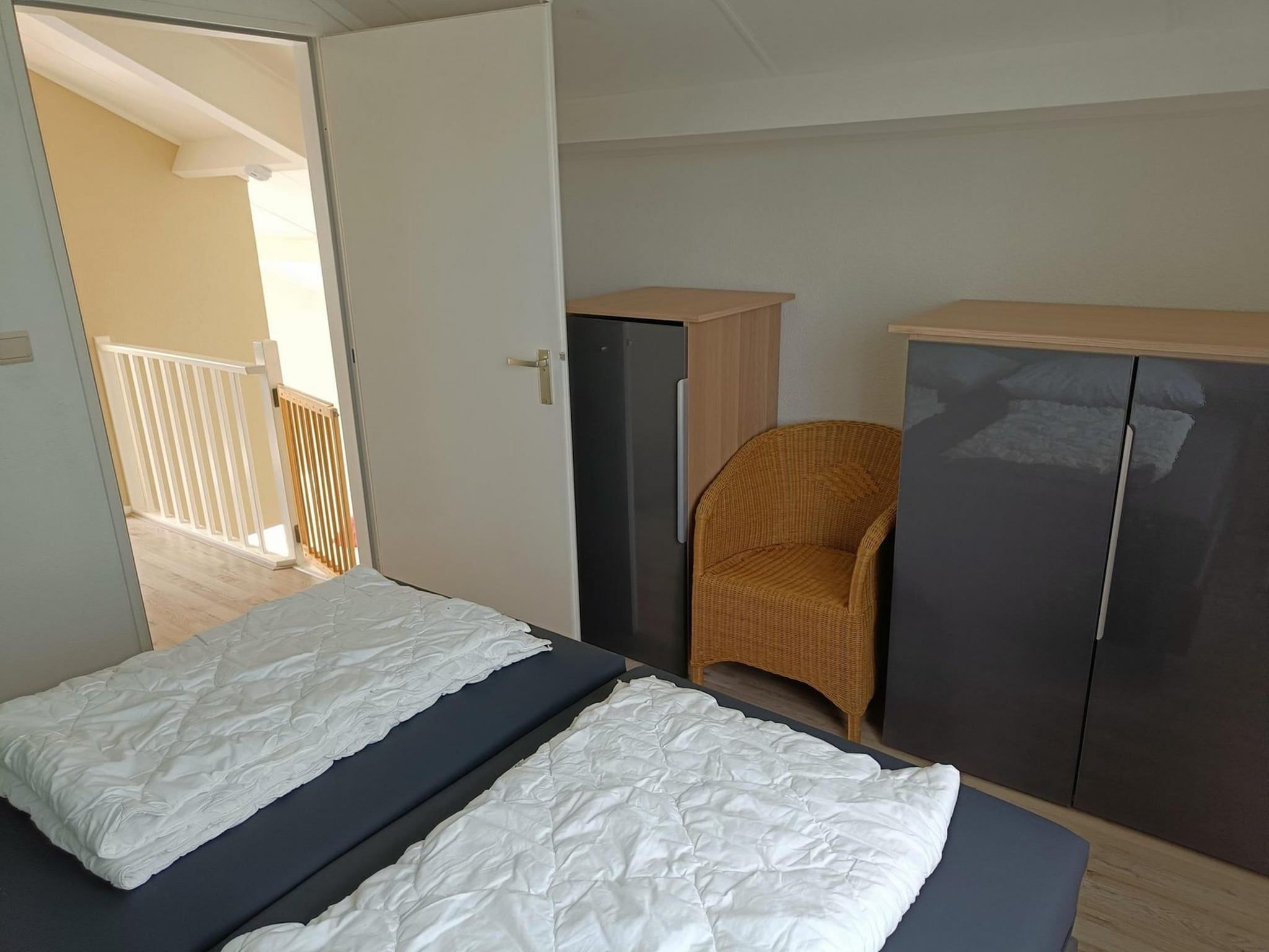 Een slaapkamer van Schoneveld 373 Strandparel Breskens in Breskens