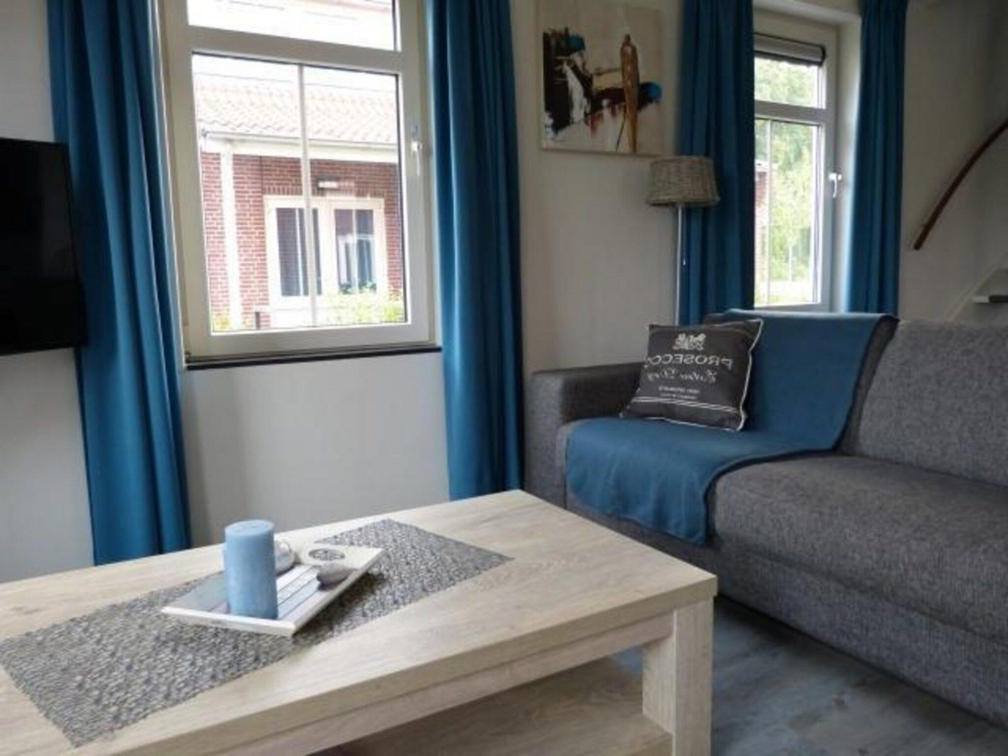 De woonkamer van Landgoed de Lente 30 Tulp Breskens in Breskens