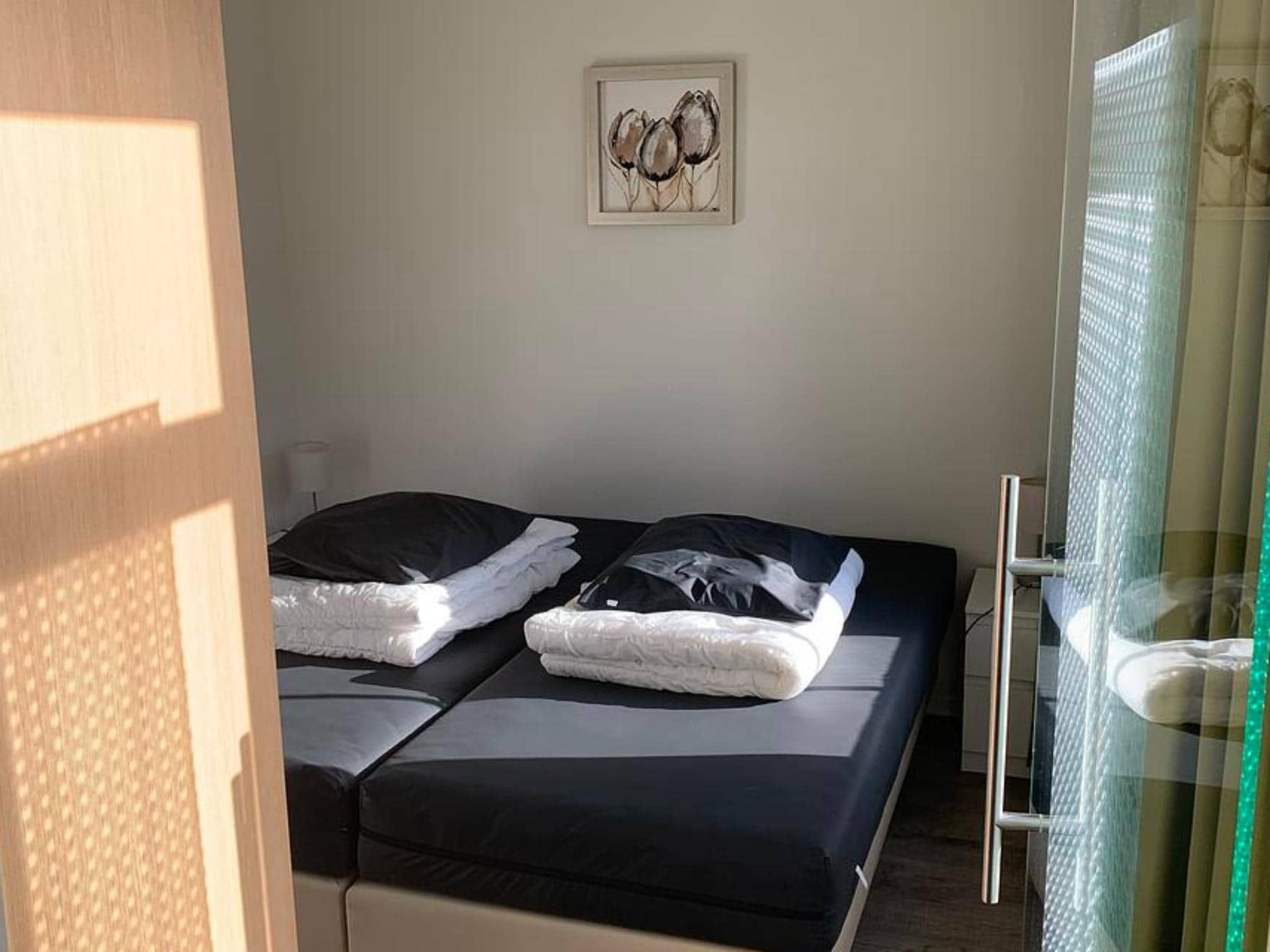 Een slaapkamer van Landgoed de Lente 34 Krokus Breskens in Breskens