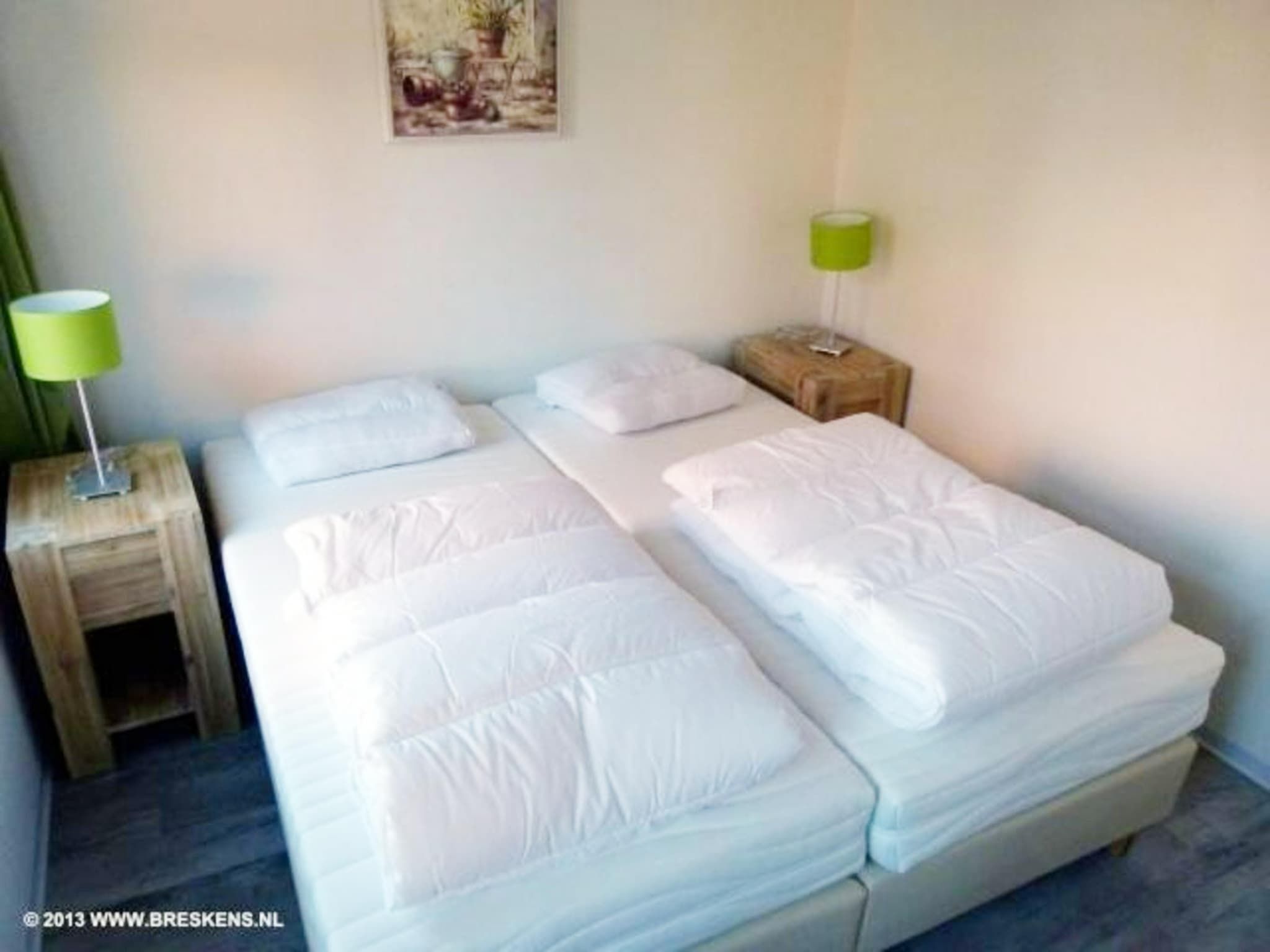 Een slaapkamer van Landgoed de Lente 40 Sneeuwklokje Breskens in Breskens