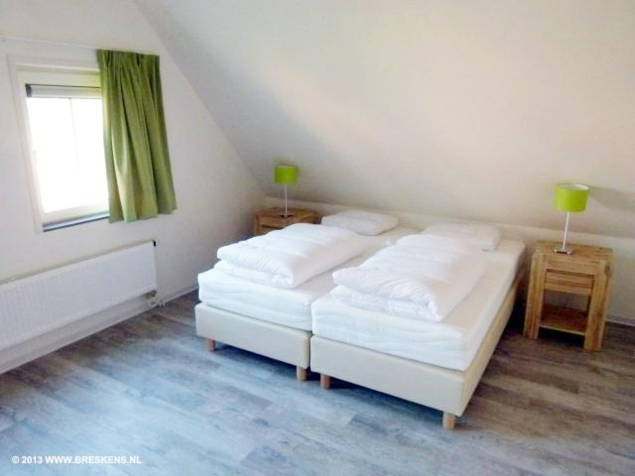 Een slaapkamer van Landgoed de Lente 40 Sneeuwklokje Breskens in Breskens