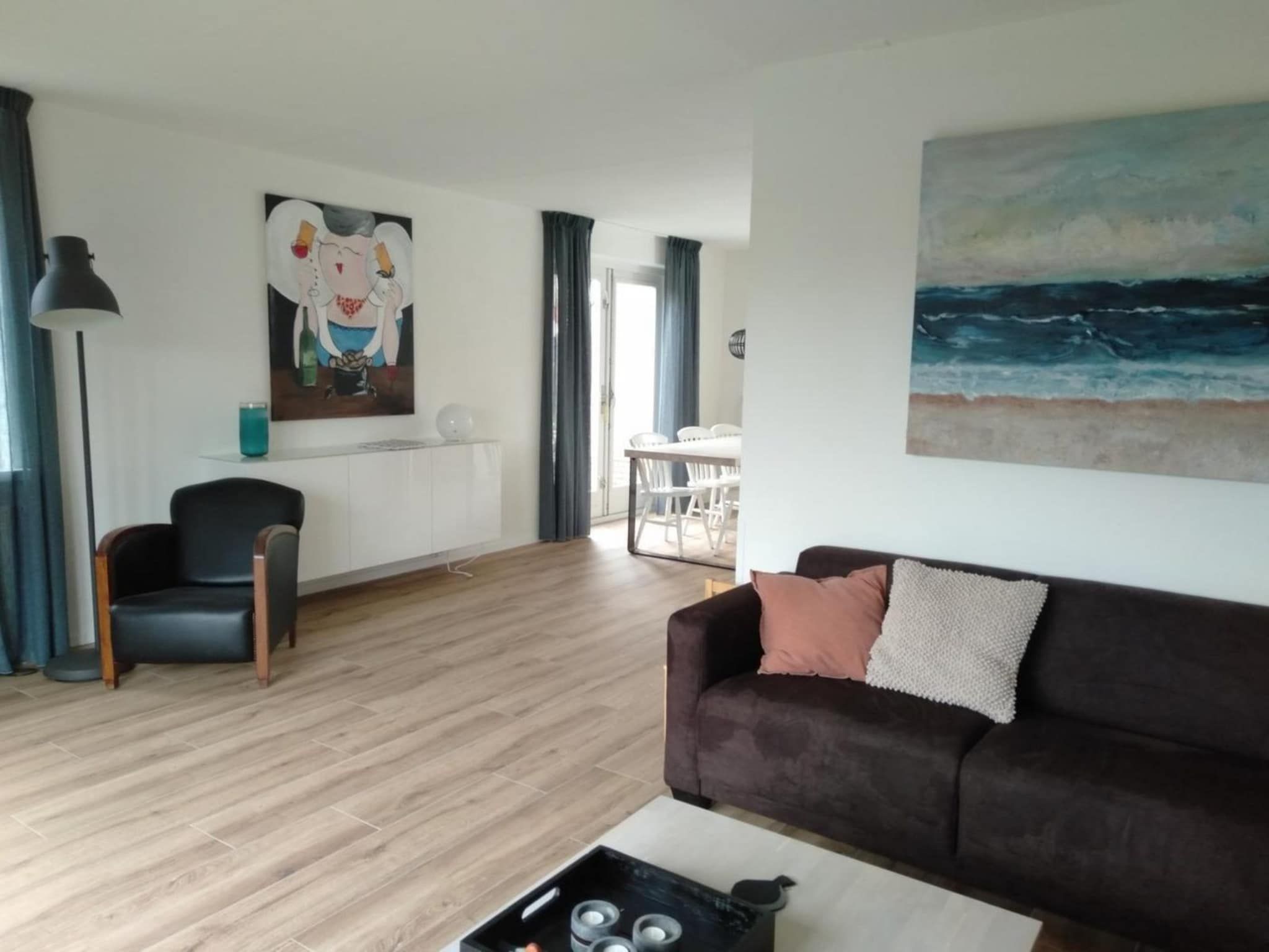 De woonkamer van Scheldeveste 118 Zwin Breskens in Breskens