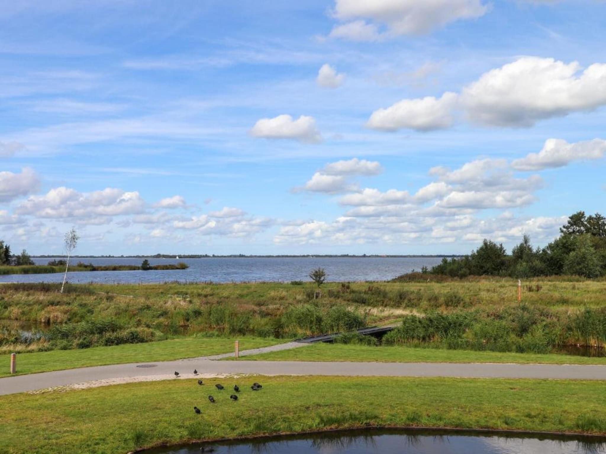 De omgeving van Docklodge 16 in Delfstrahuizen