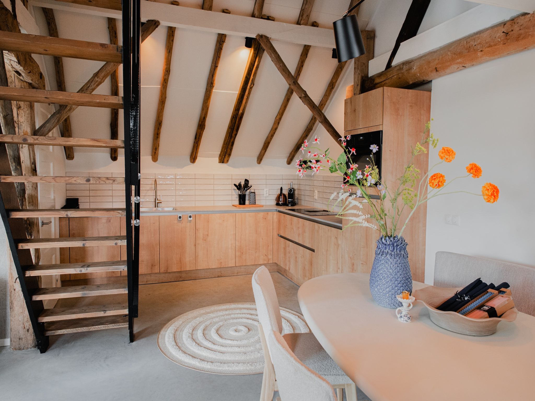 De keuken van Dorpswoning Op Niveau 4 in Leende