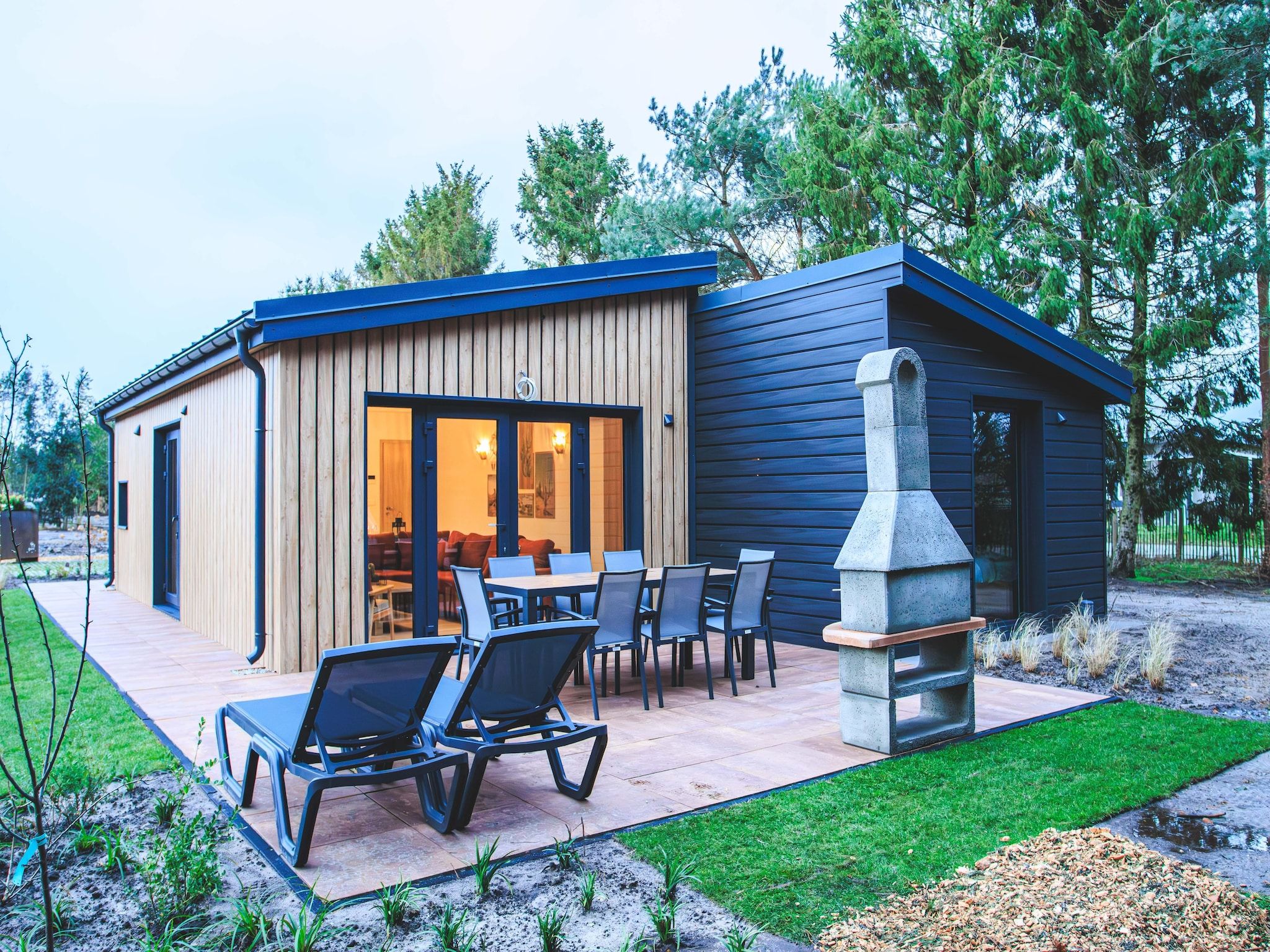 De buitenkant van Rancho Grande Deluxe in Slagharen