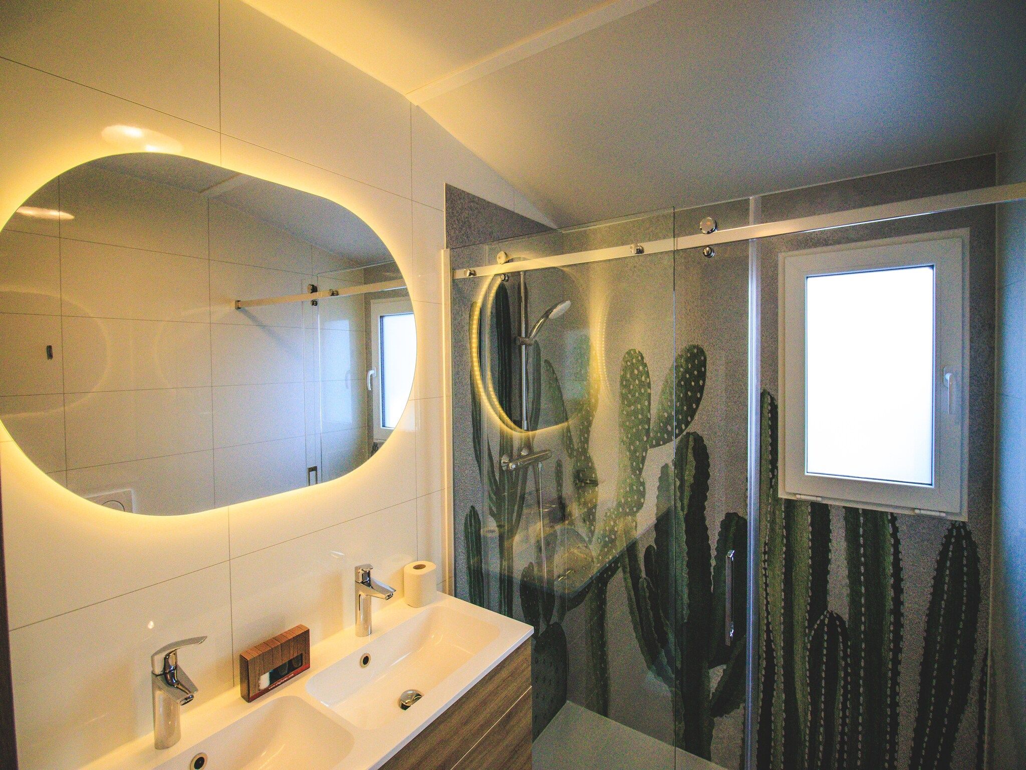 De badkamer van Rancho Grande Deluxe in Slagharen