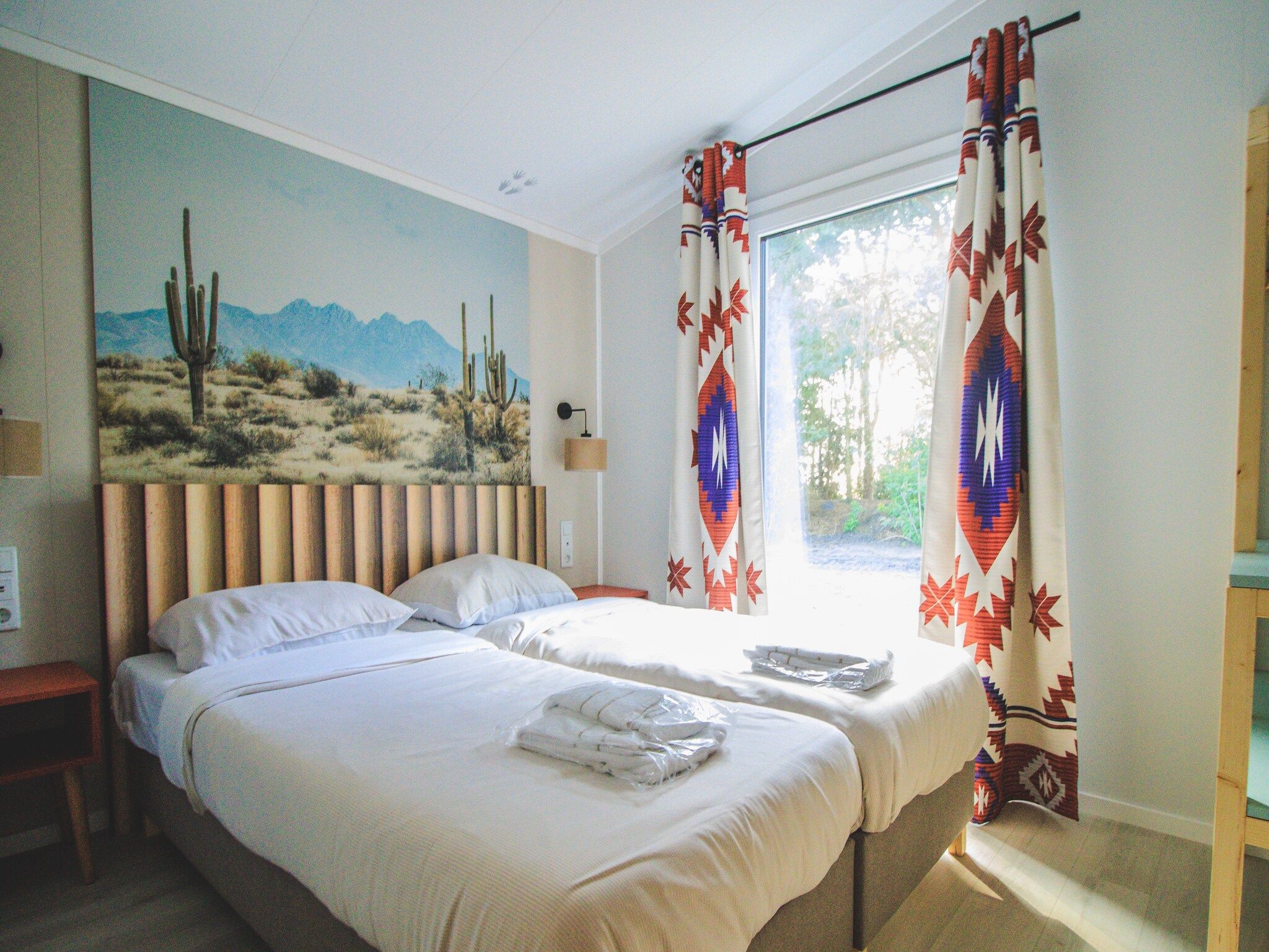 Een slaapkamer van Rancho Grande Deluxe in Slagharen