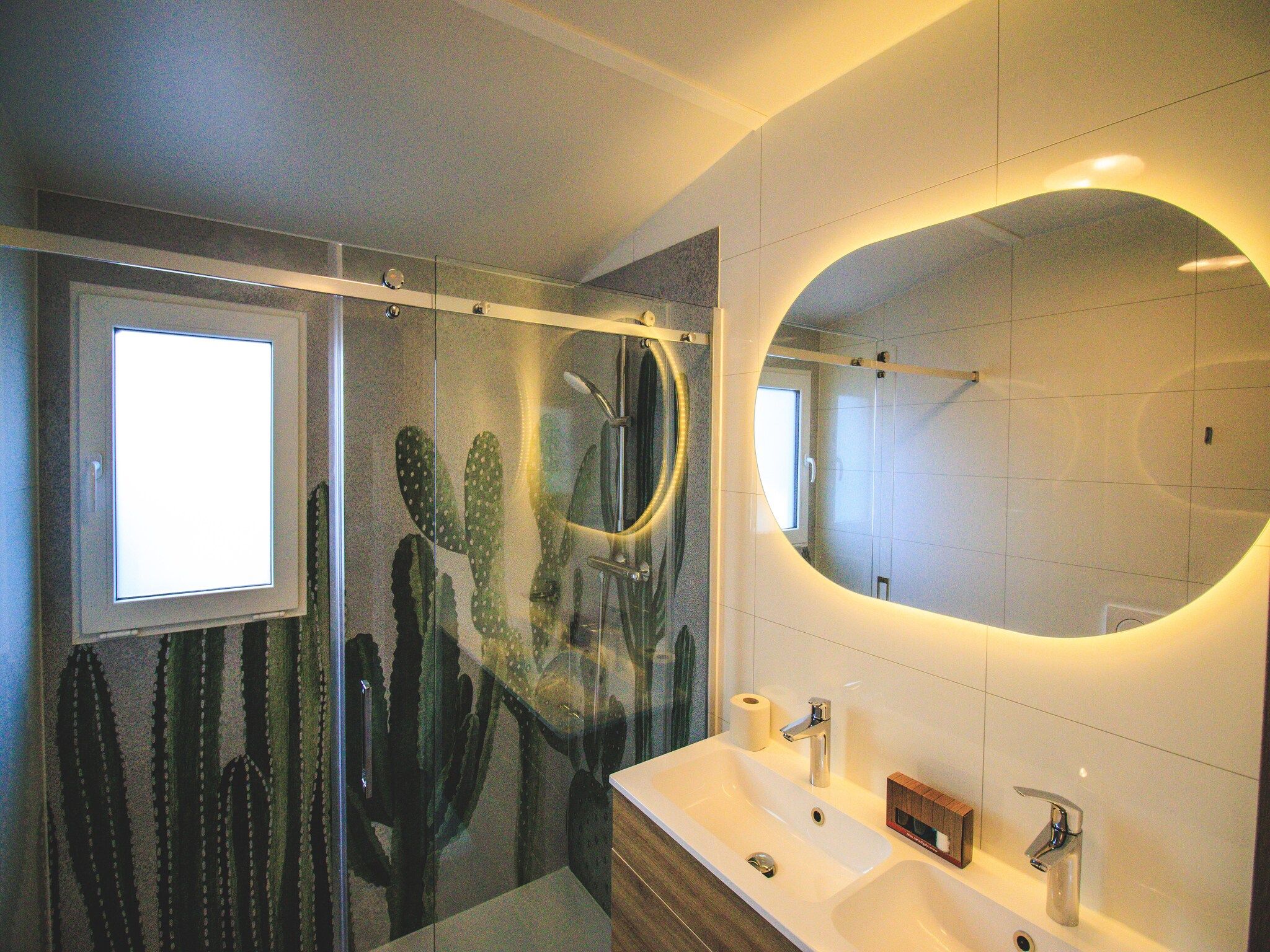 De badkamer van Rancho Grande Deluxe in Slagharen