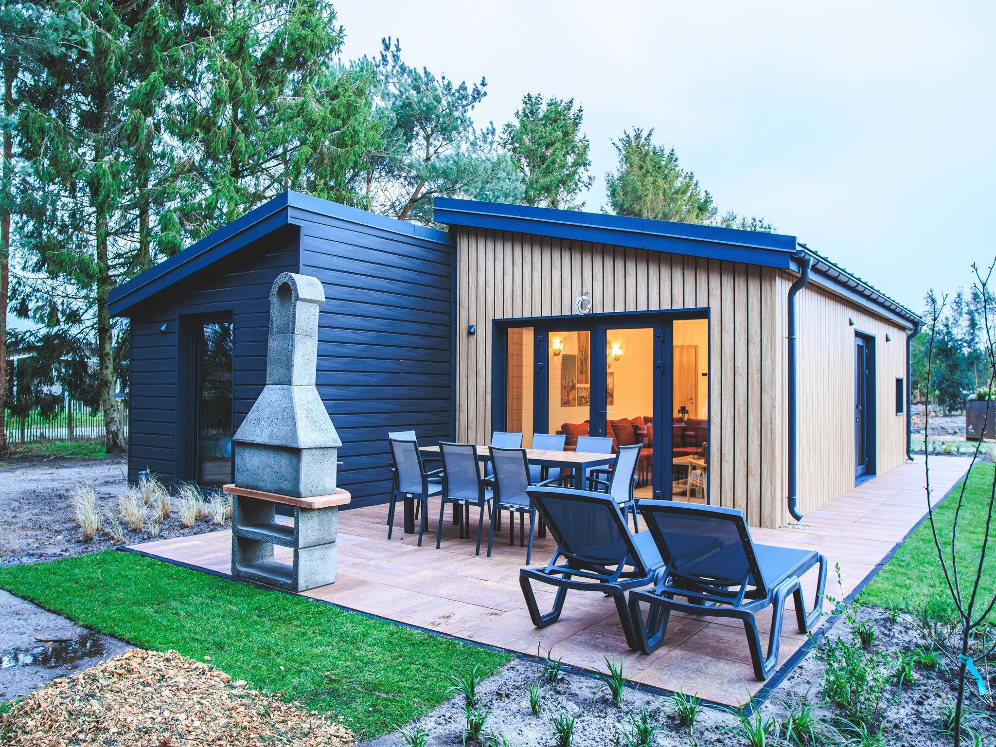 De buitenkant van Rancho Grande Deluxe in Slagharen