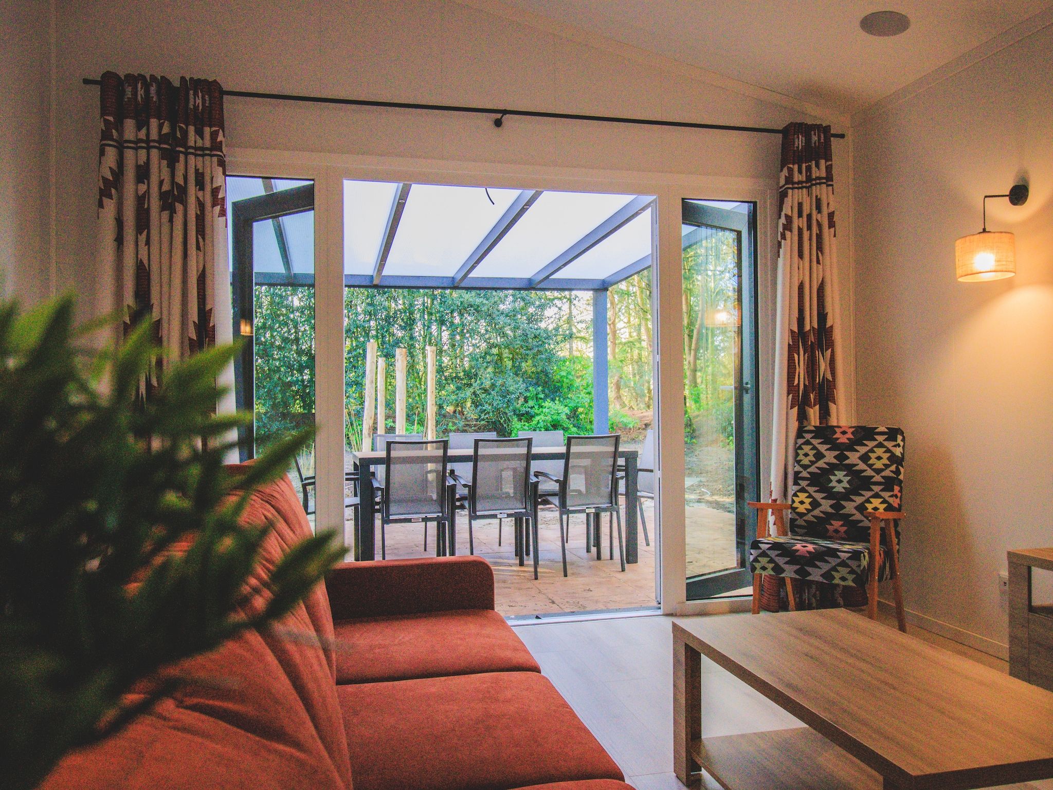 De woonkamer van Rancho Grande in Slagharen