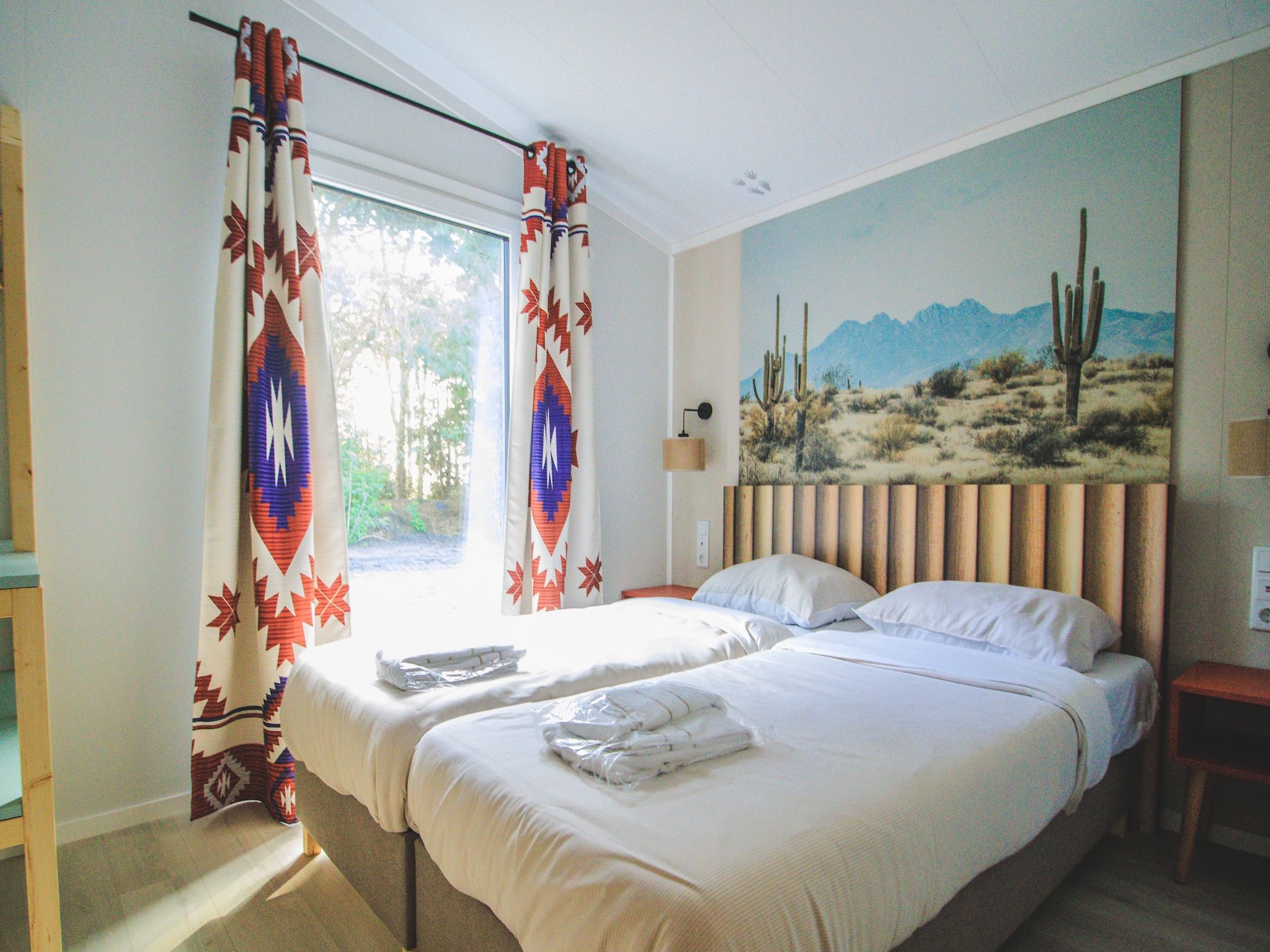 Een slaapkamer van Rancho Grande in Slagharen