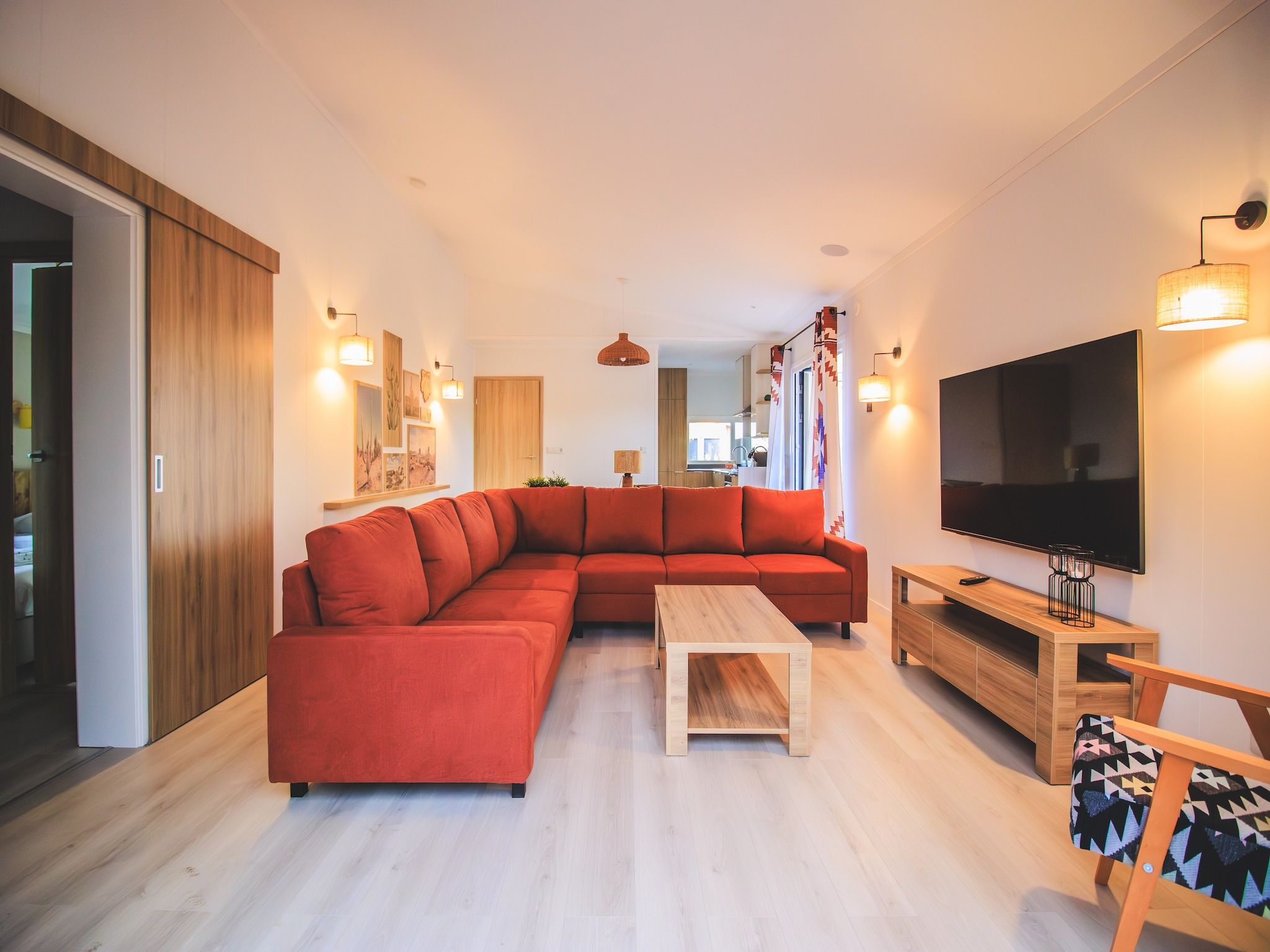 De woonkamer van Rancho Grande in Slagharen