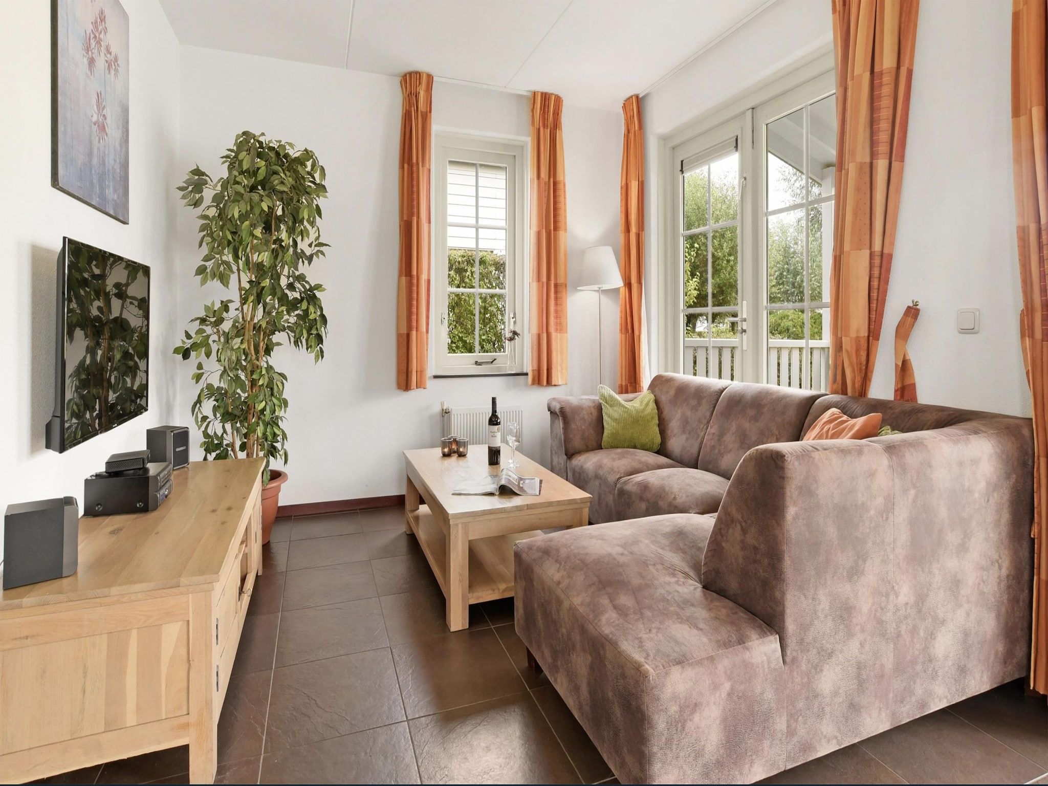 De woonkamer van Standaard 336 in Simonshaven