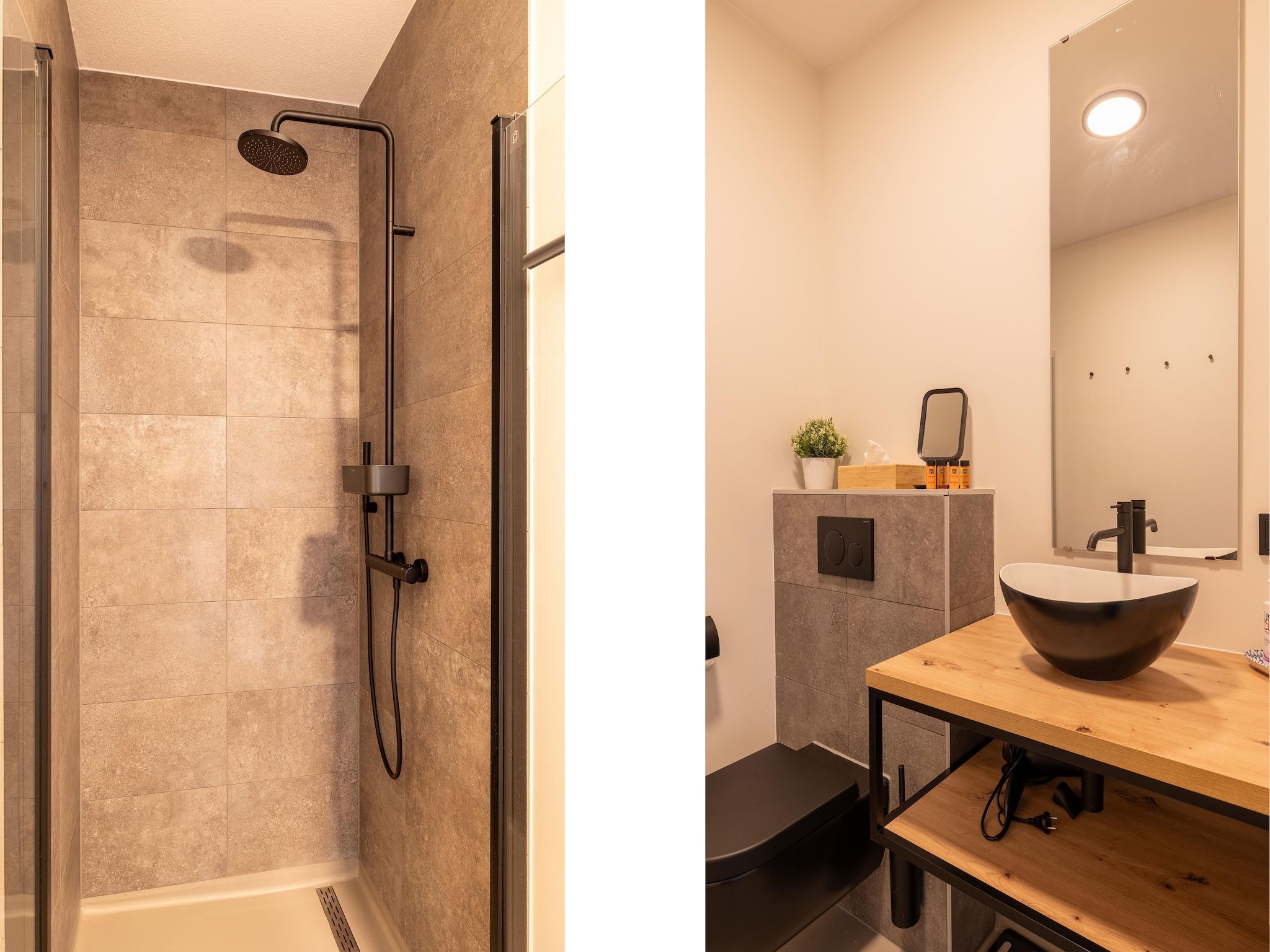 De badkamer van Appartement Vista Maris "Charlotte's Parel" - Havenweg 8-44  Sint-Annaland in Sint-Annaland